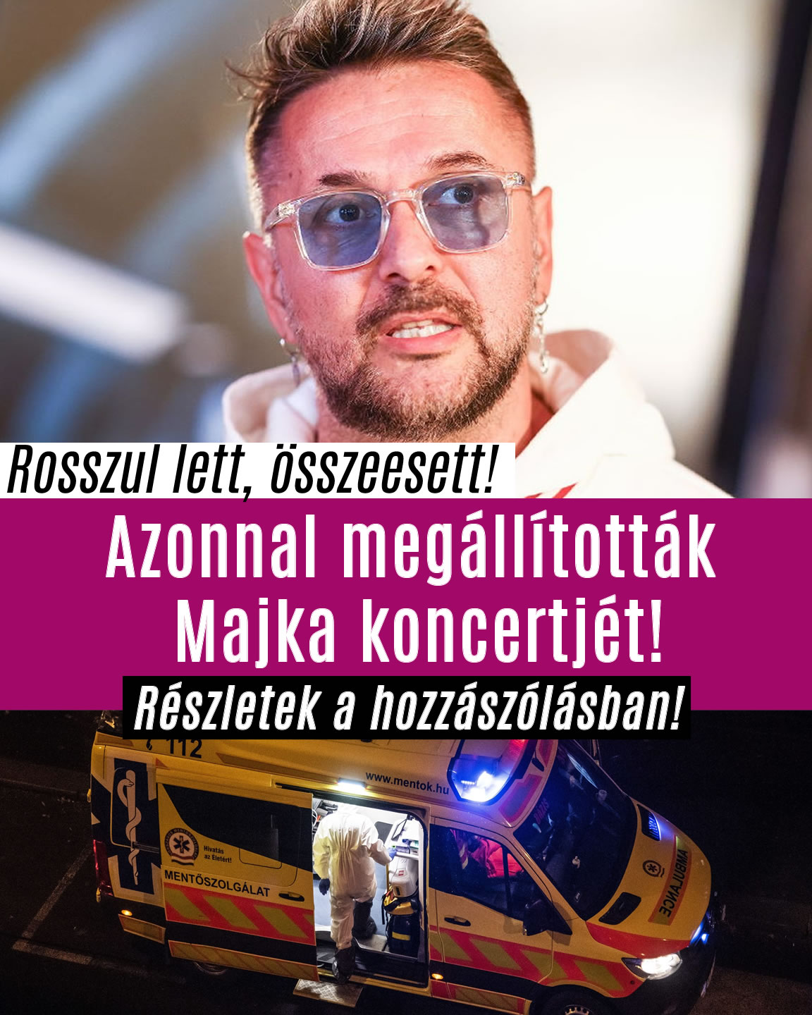 Azonnal megállították Majka koncertjét!