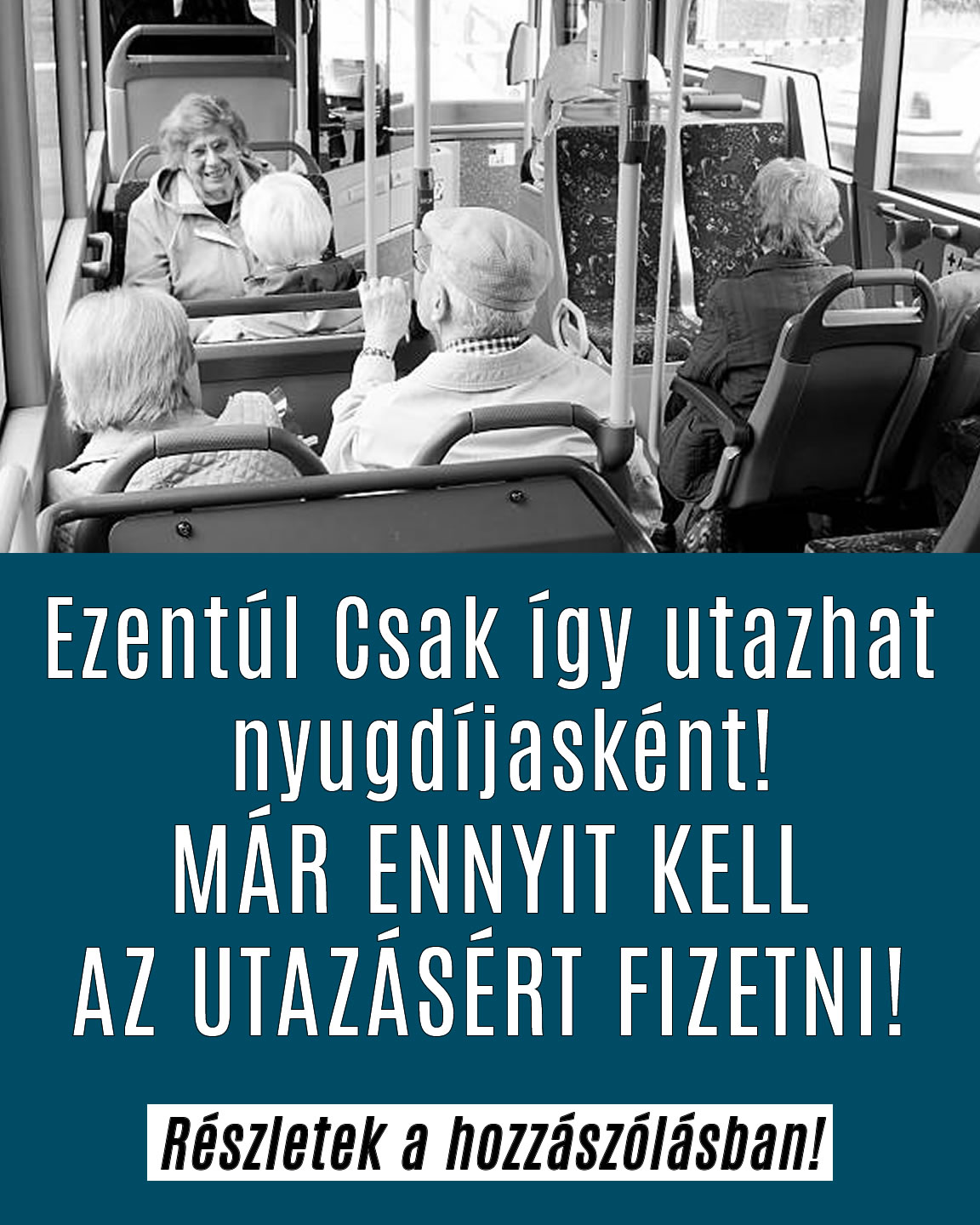 Szeptembertől már csak ennyiért utazhat nyugdíjasként!