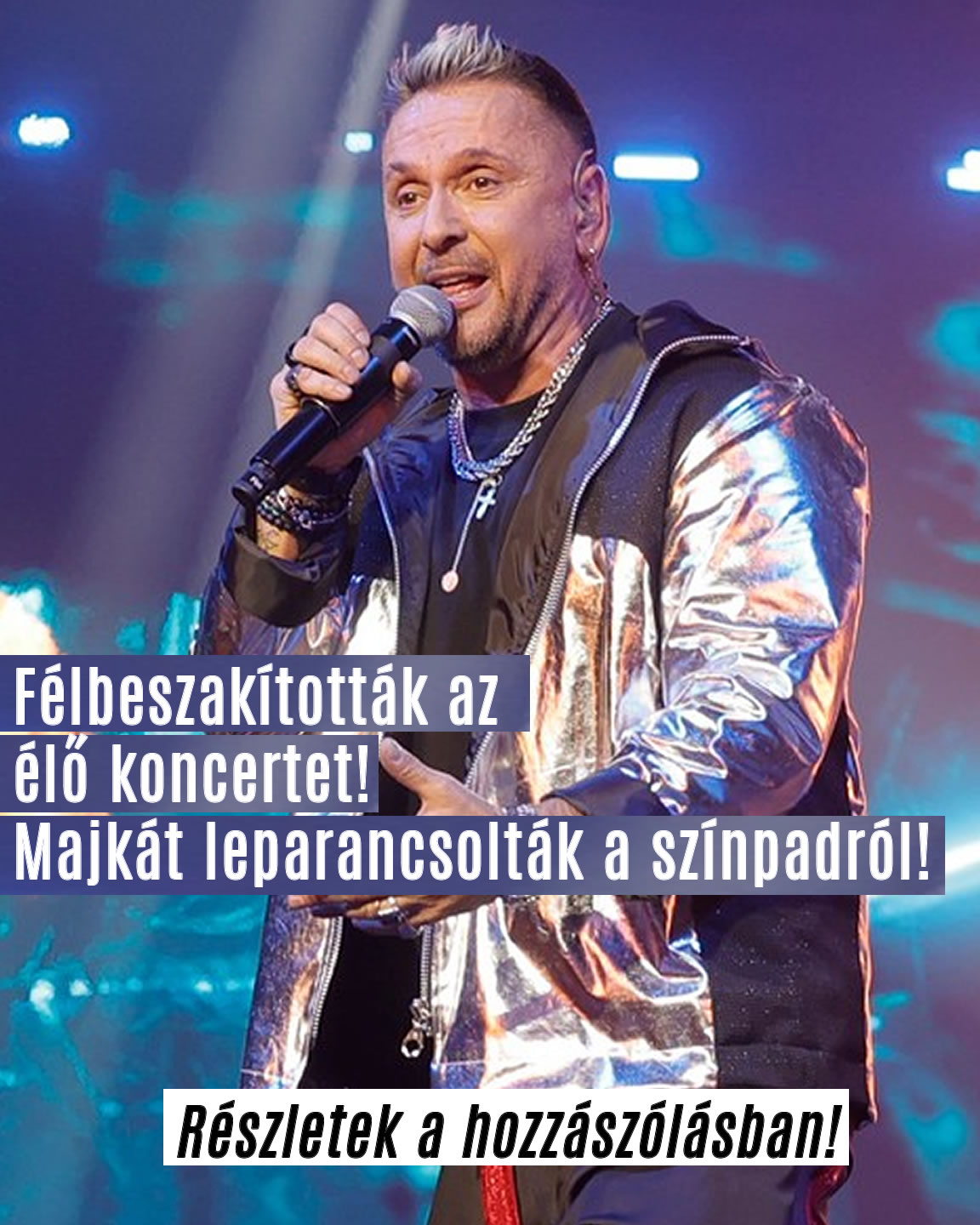 Majkát leszedték a színpadról.