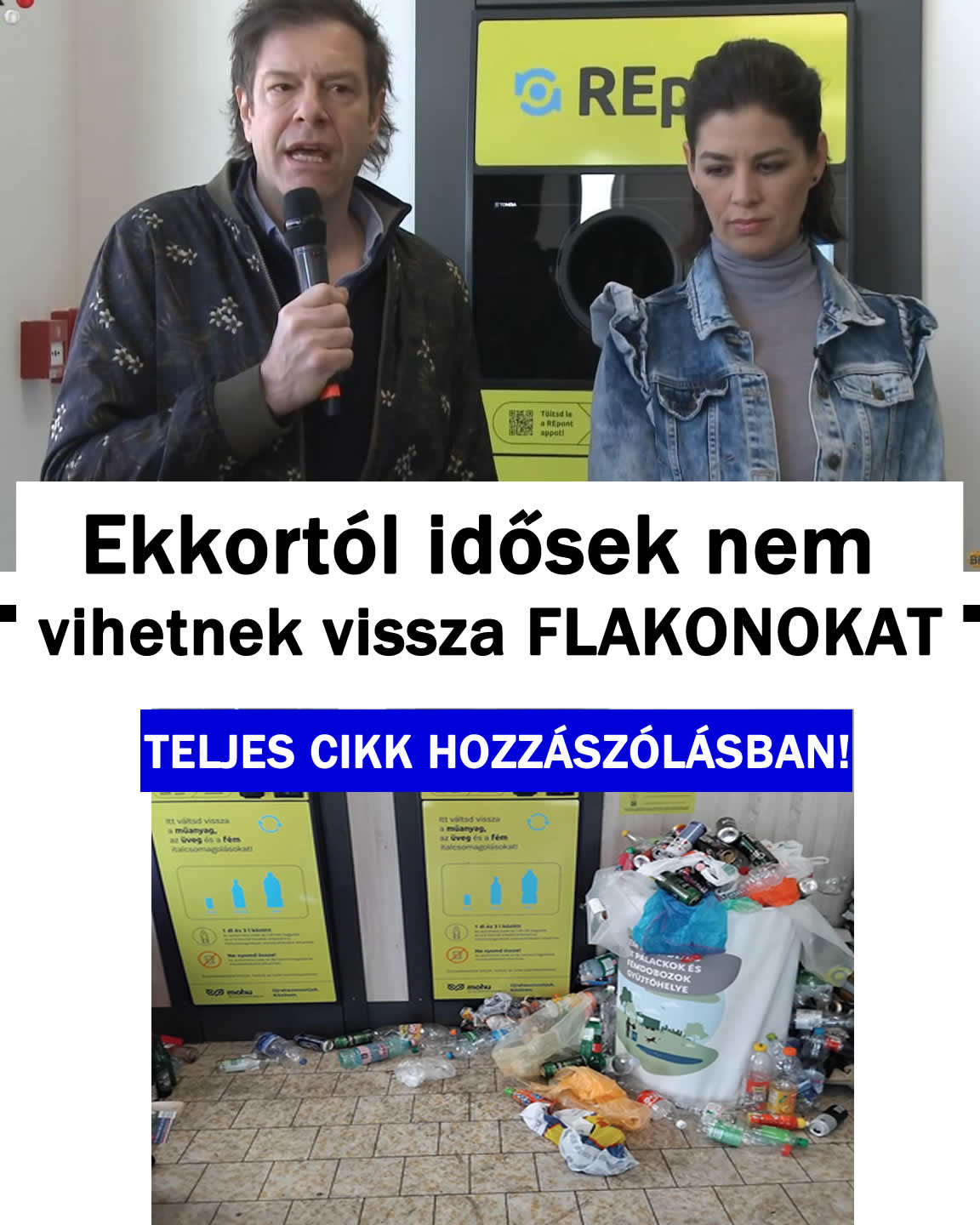 Ekkortól idősek nem vihetnek vissza FLAKONOKAT