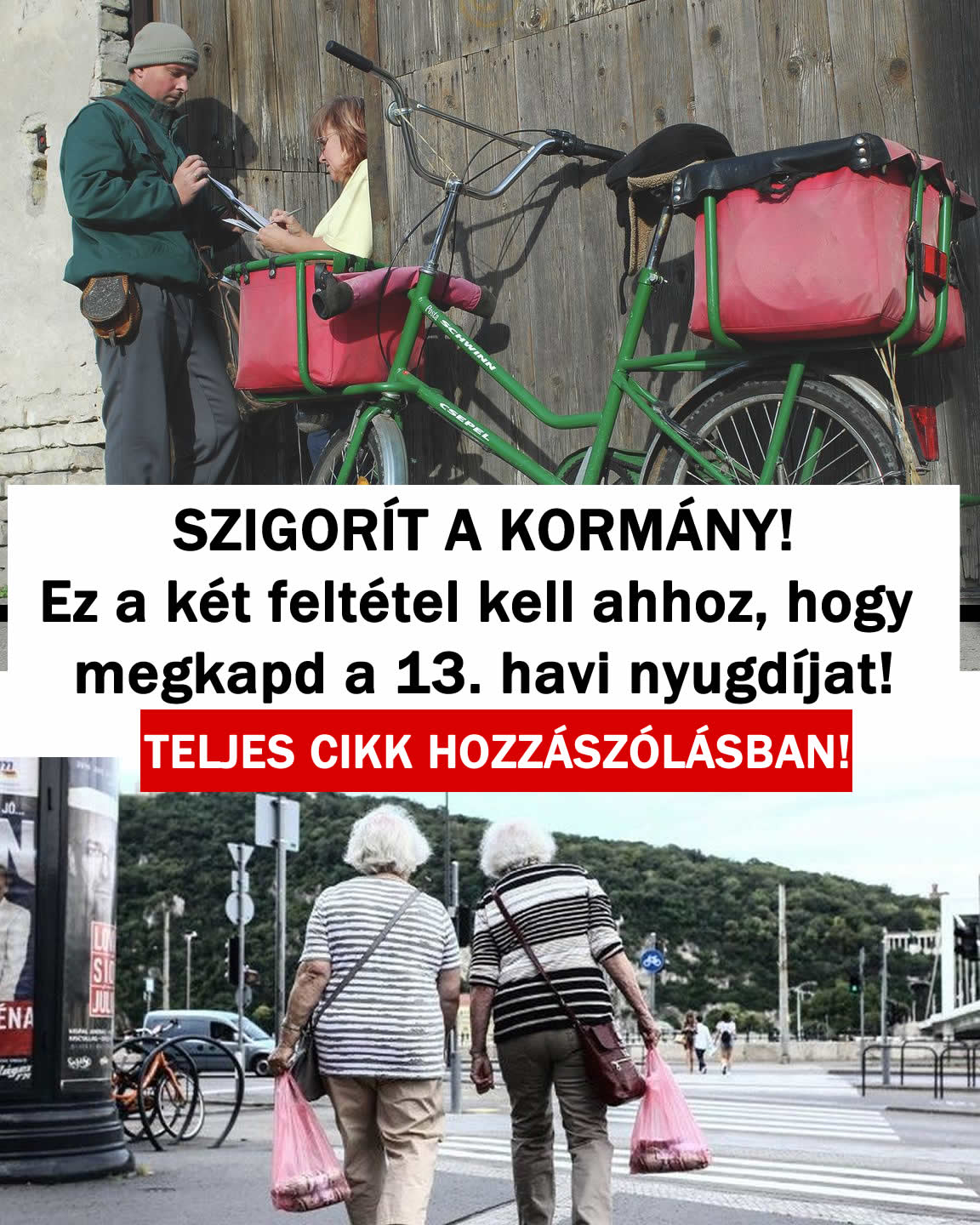 Ez a feltétel kell hogy megkapd a 13. havi nyugdíjat