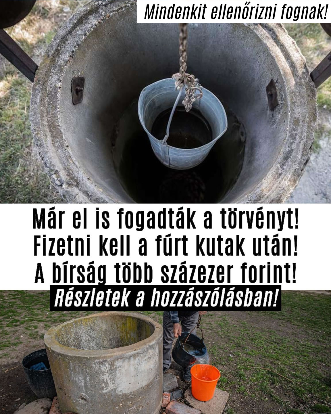 Fizetni kell a fúrt kutak után!