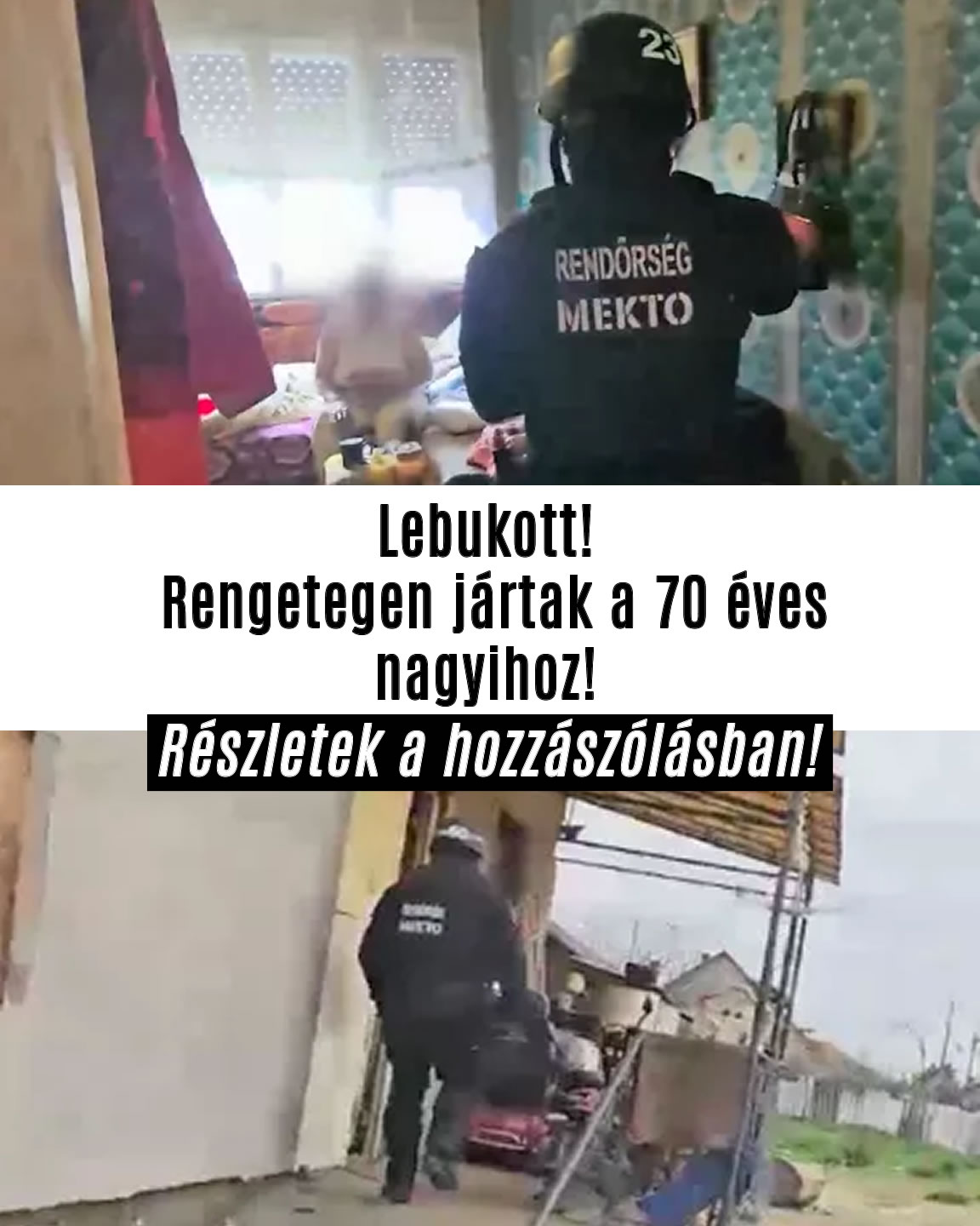 Lebukott! Rengetegen jártak a 70 éves nagyihoz!