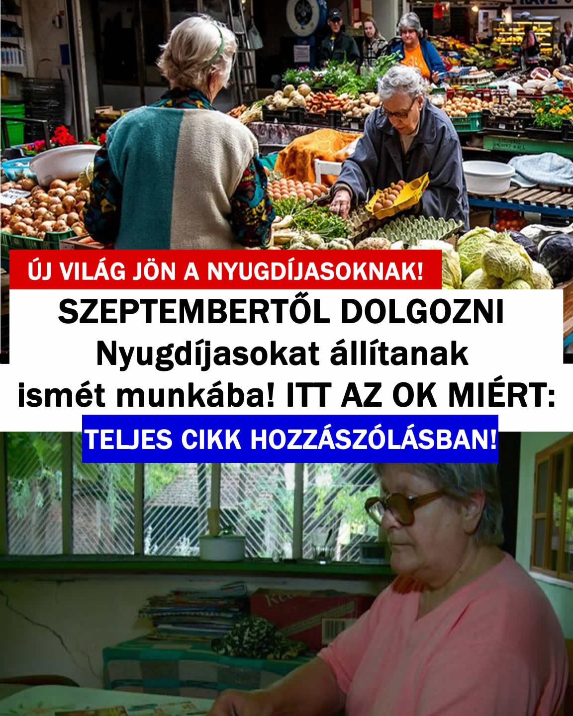 Nyugdíjasokat állítanak ismét munkába! Ekkor kell kezdeni: