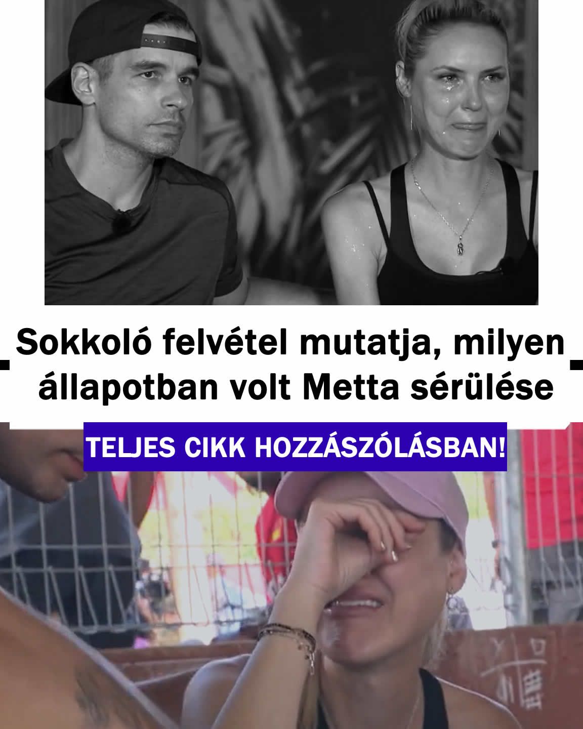 Sokkoló felvétel mutatja, milyen állapotban volt Metta sérülése