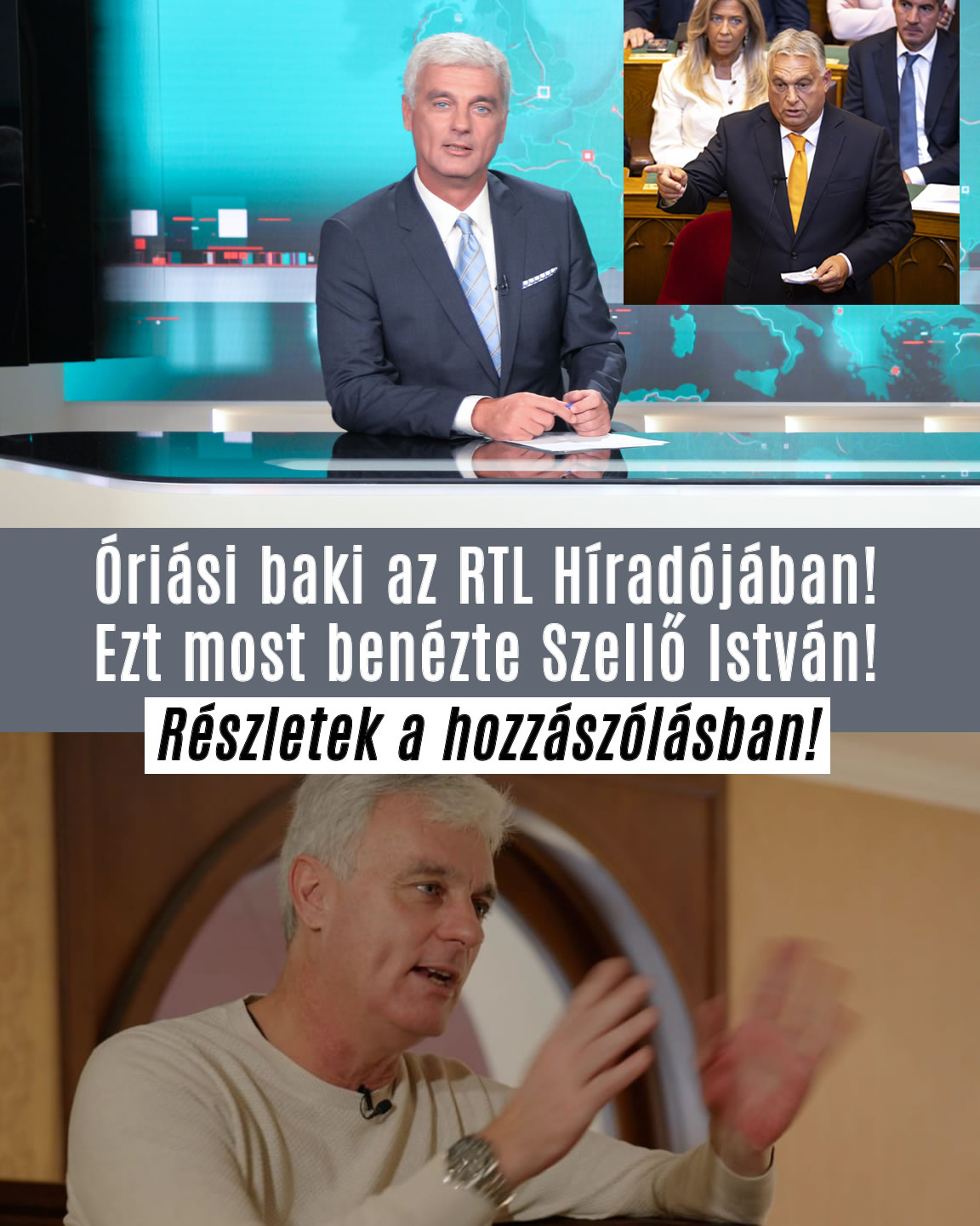 Óriási baki az RTL Híradójában