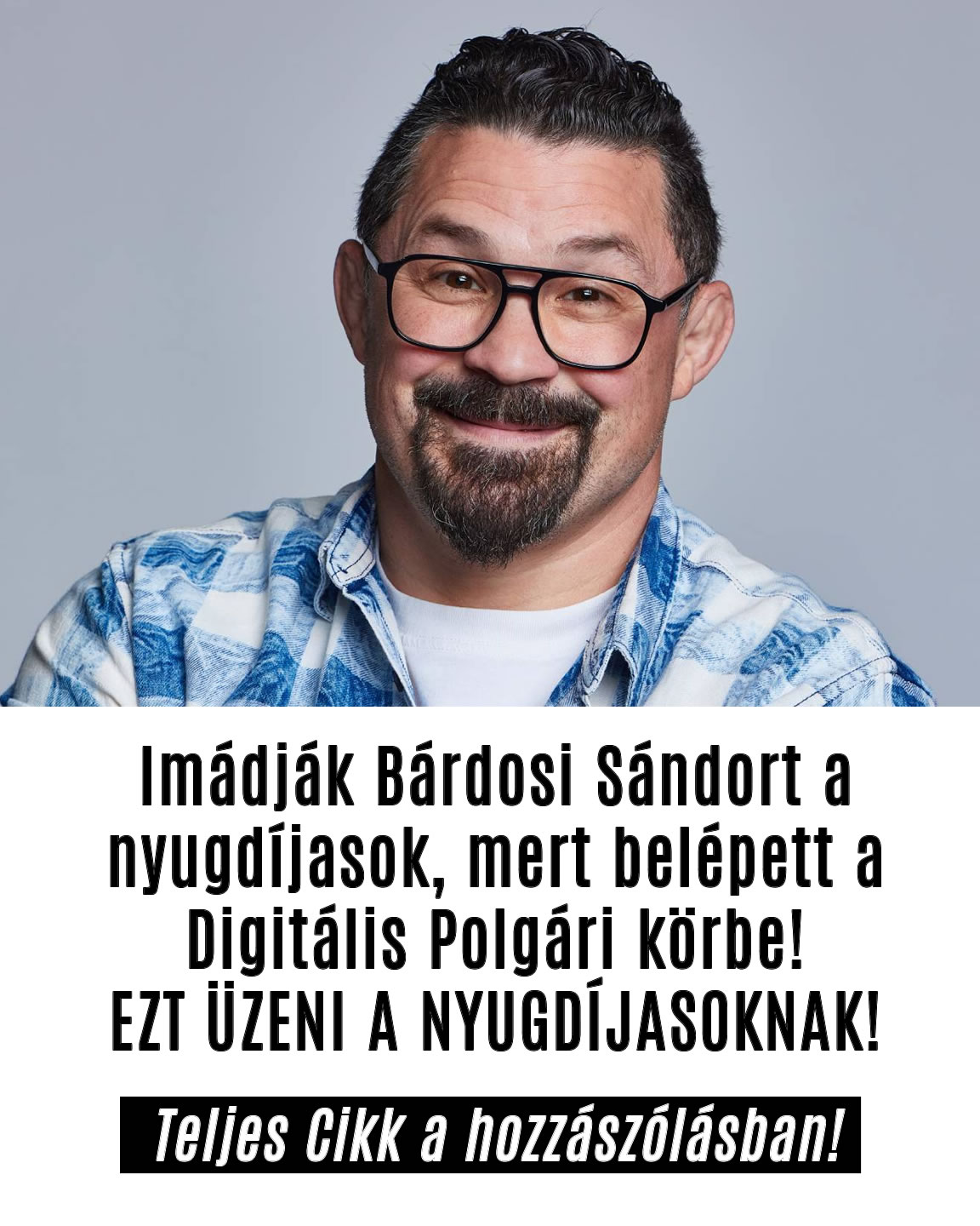 Erős üzenetet küldött Bárdosi Sándor a DPK-s nyugdíjasoknak!