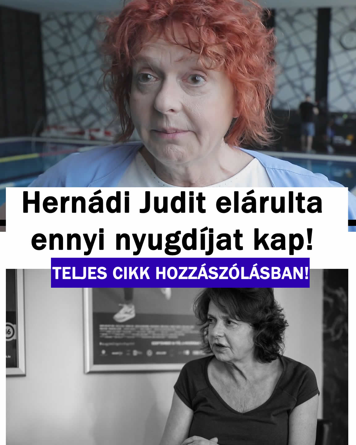 Hernádi Judit elárulta ennyi nyugdíjat kap!