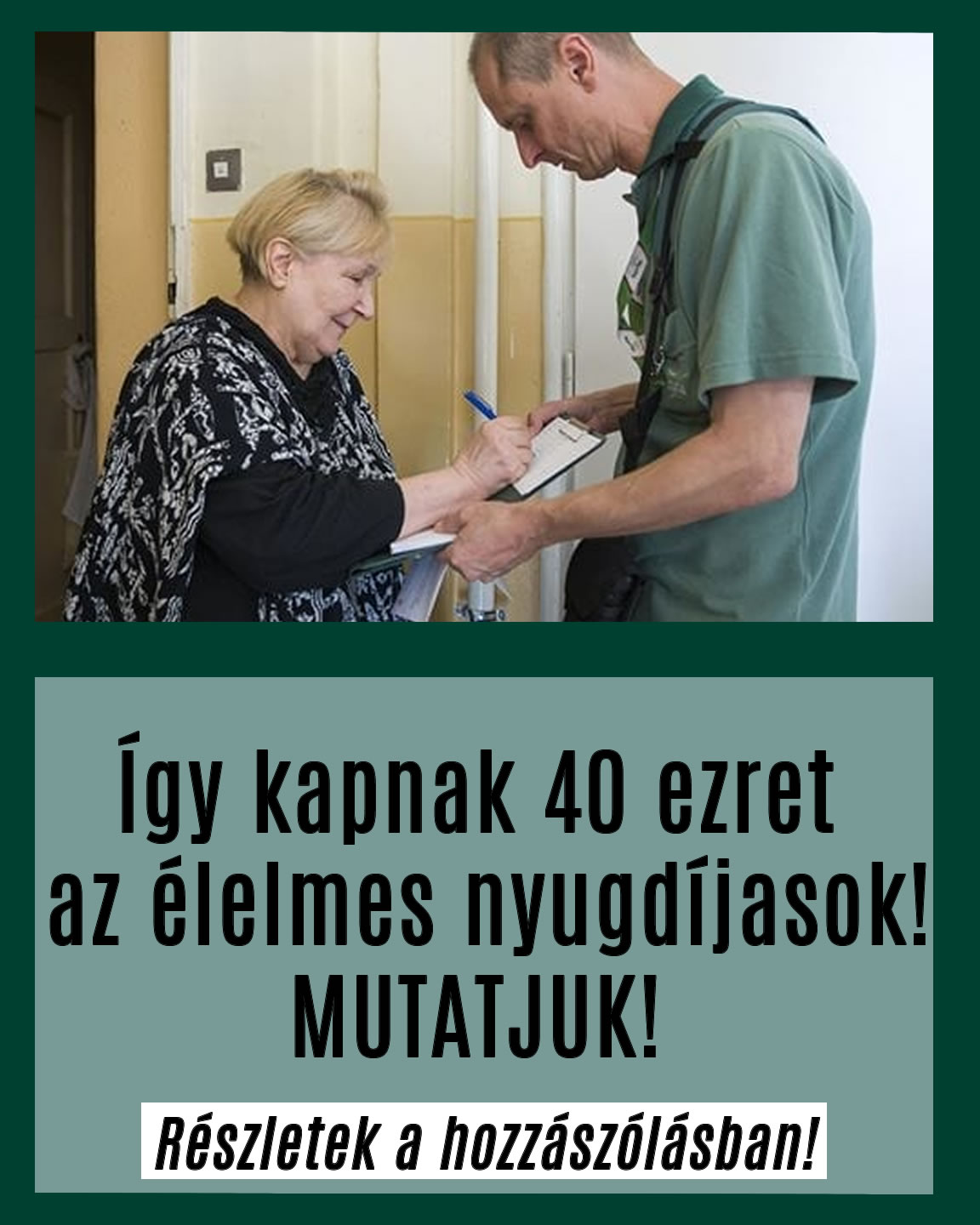 Így kapnak 40 ezret az élelmes nyugdíjasok!