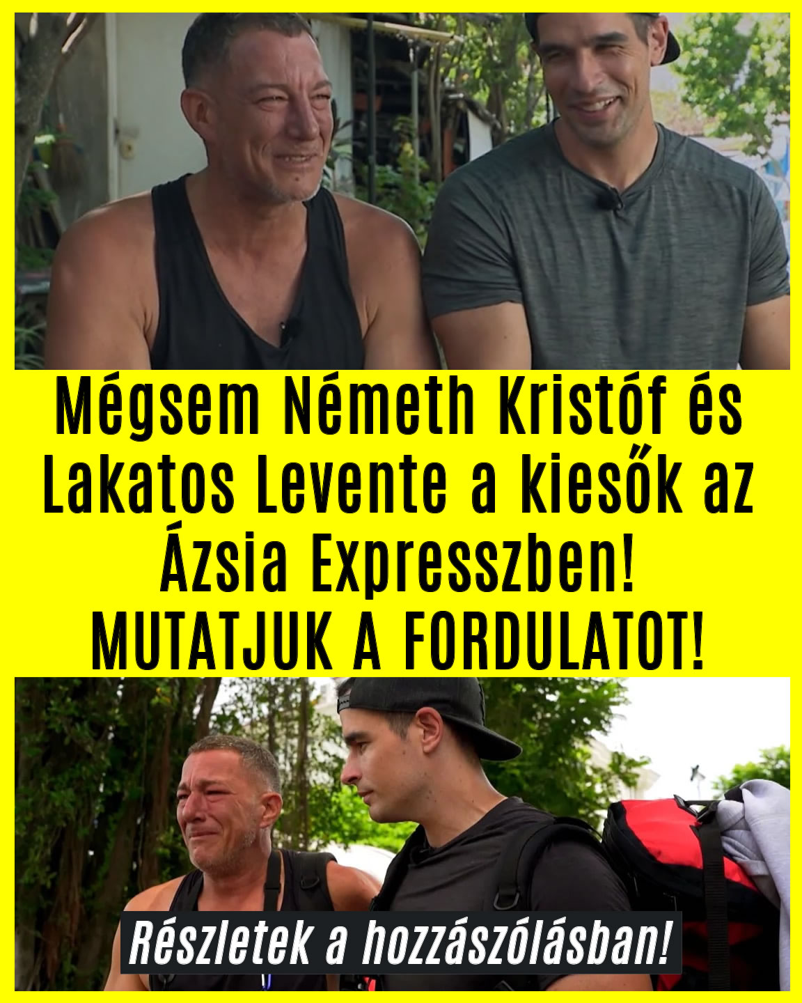 Mégsem Németh Kristóf és Lakatos Levente a kiesők!