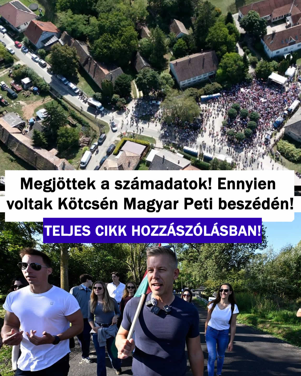 ITT a számadatok! Ennyien voltak Kötcsén Magyar beszédén!