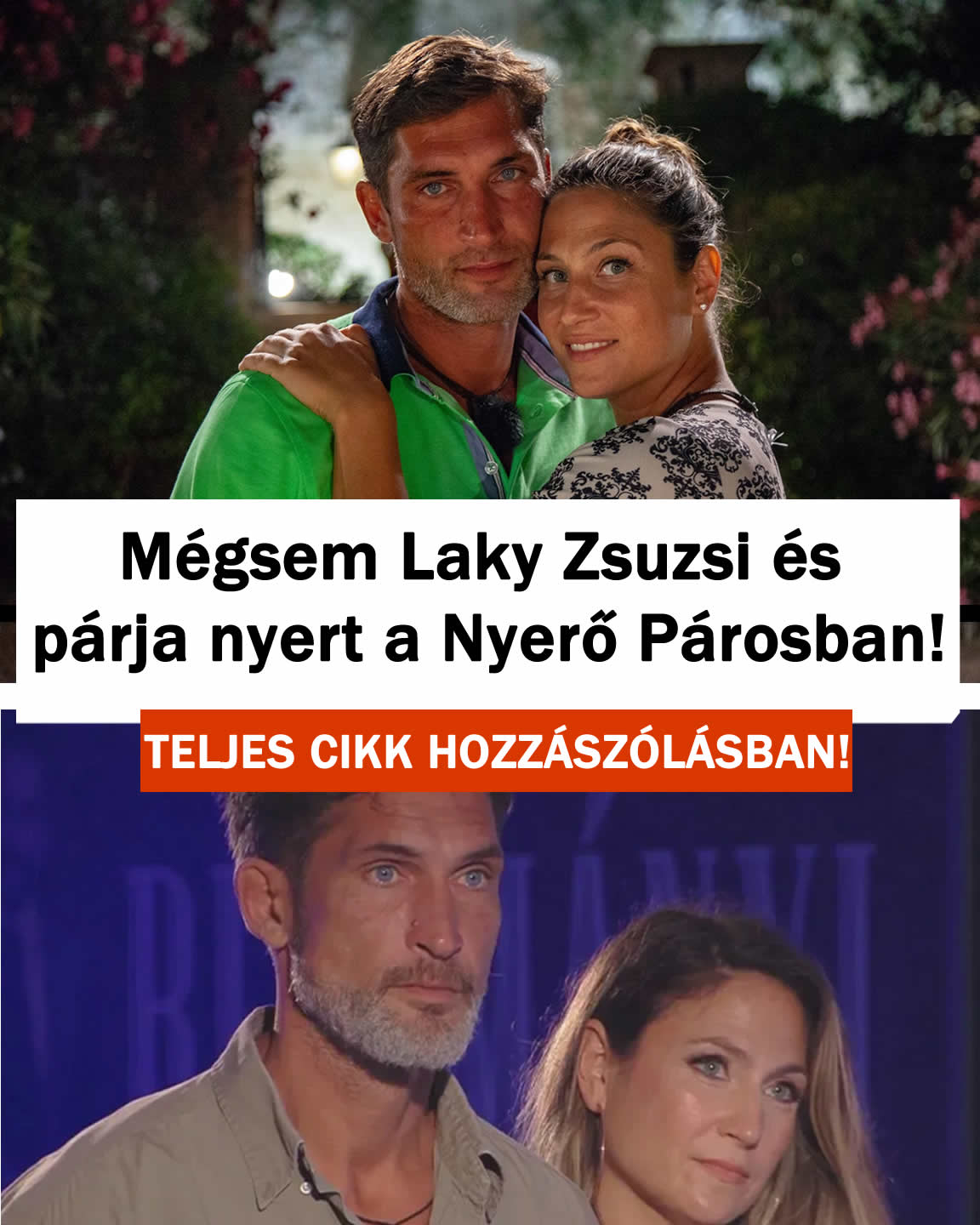 Mégsem Laky Zsuzsi és párja nyert a Nyerő Párosban!