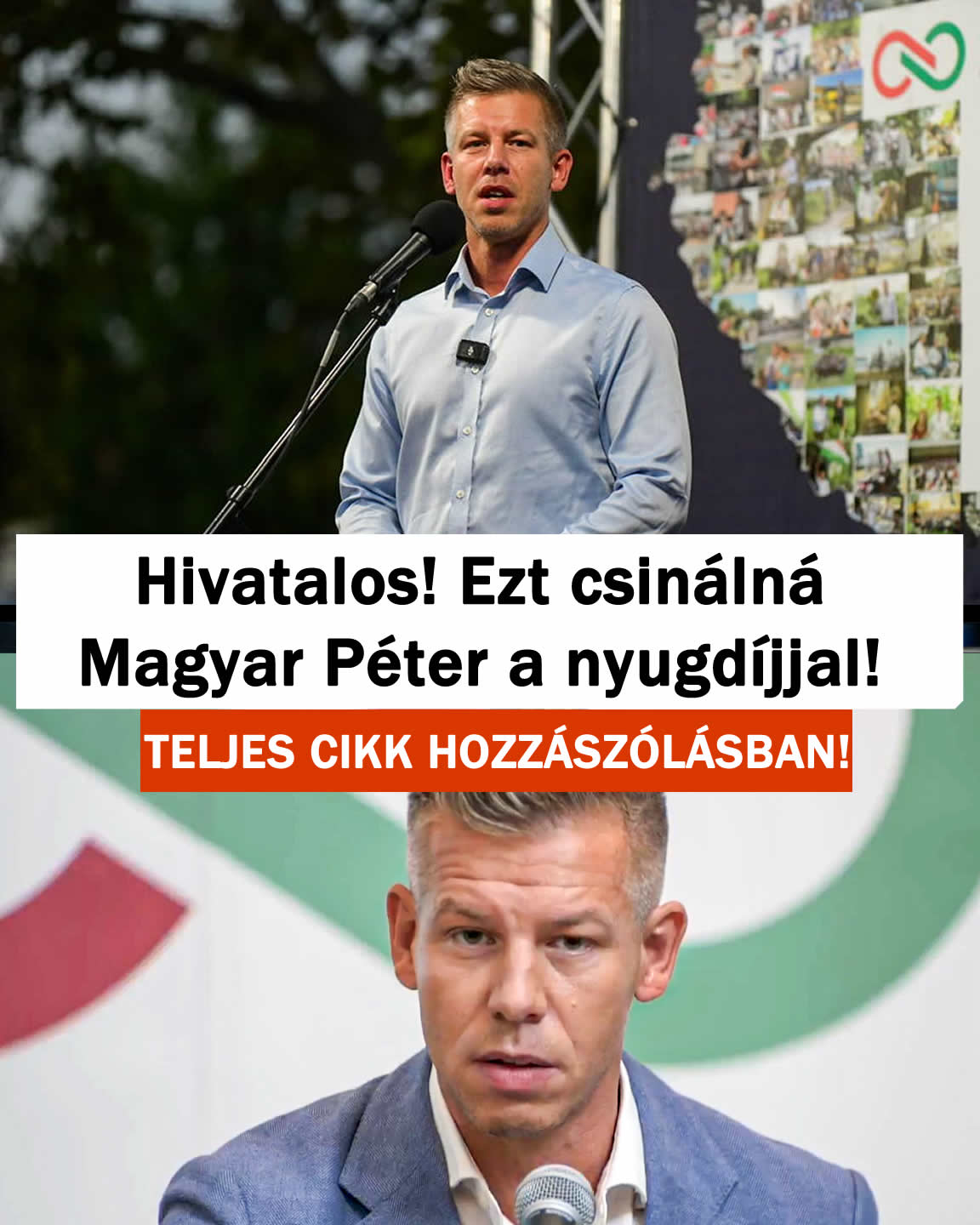 Hivatalos! Ezt csinálná Magyar Péter a nyugdíjjal!