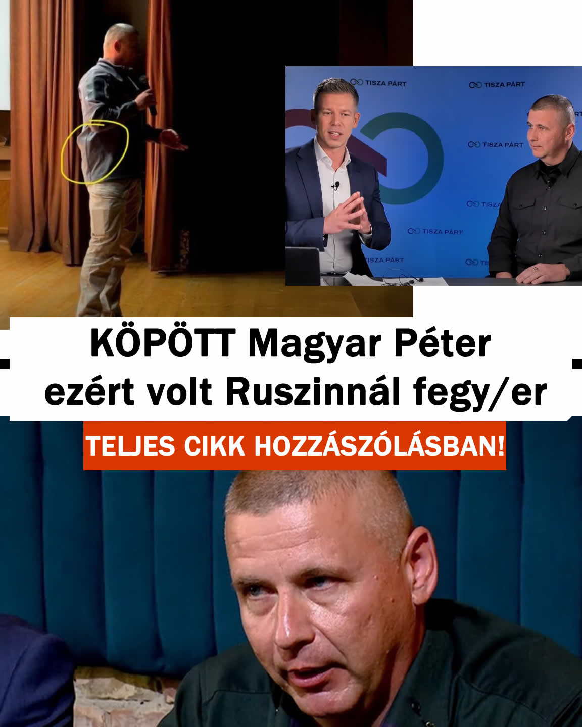 Köpött Magyar Péter ezért volt Ruszinnál fegy/er