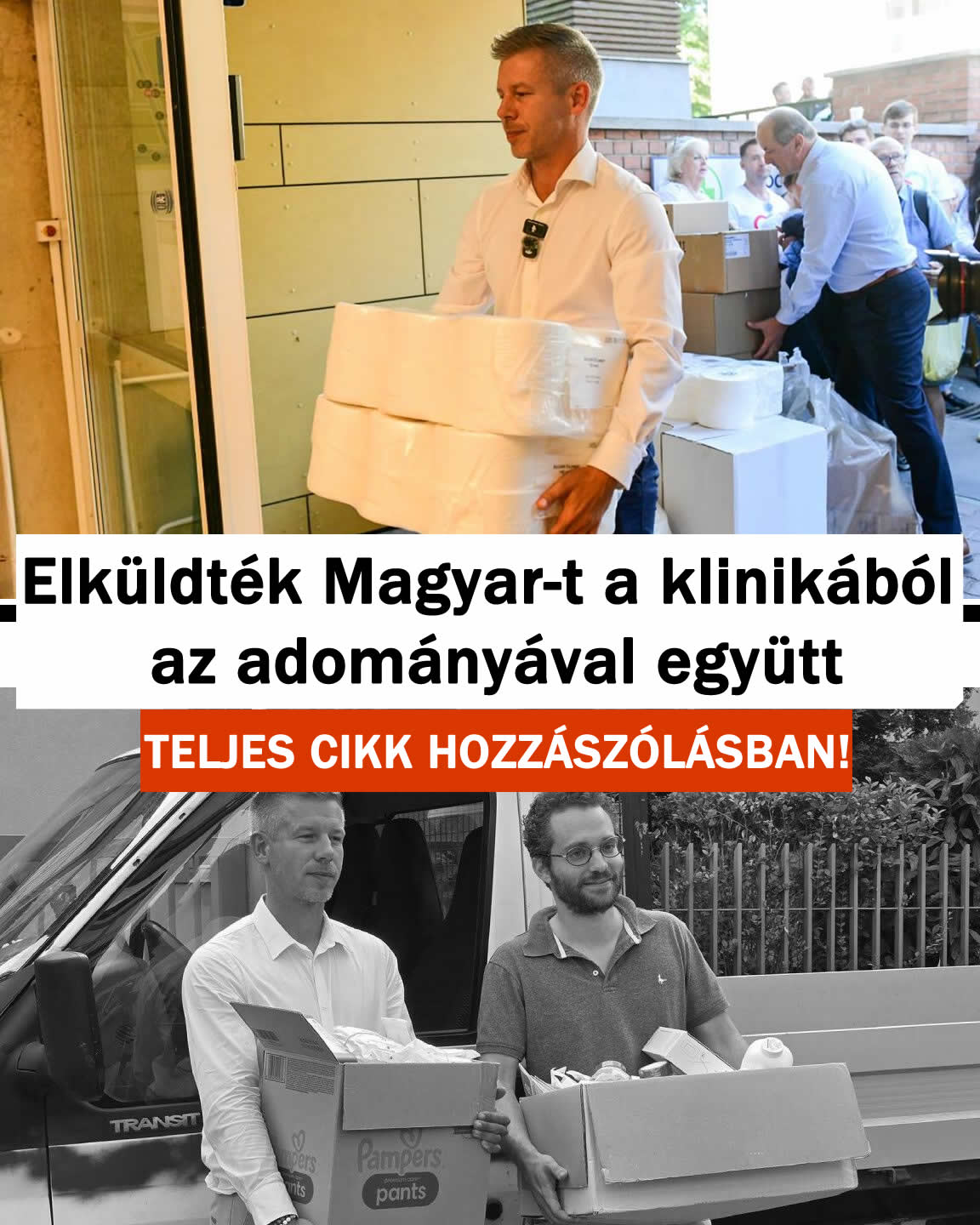 Elküldték Magyar-t a klinikából az adományával együtt
