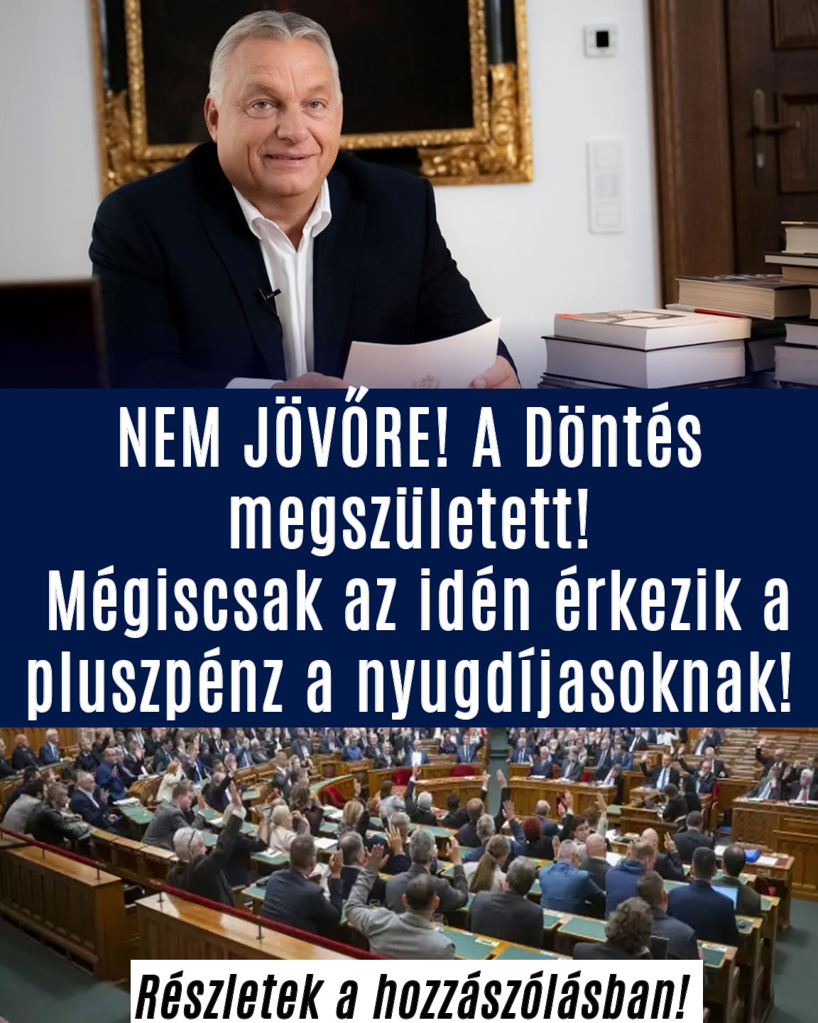 Döntöttek! Mégiscsak az idén érkezik a plusz a nyugdíjasoknak!