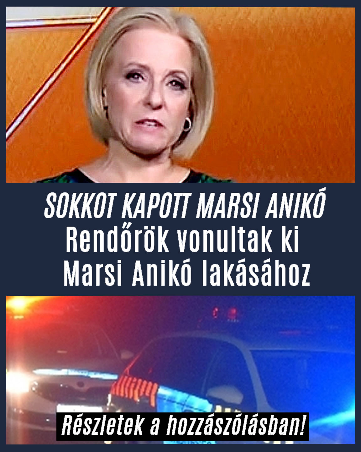 Kivonultak a rendőrök Marsi Anikó lakásához