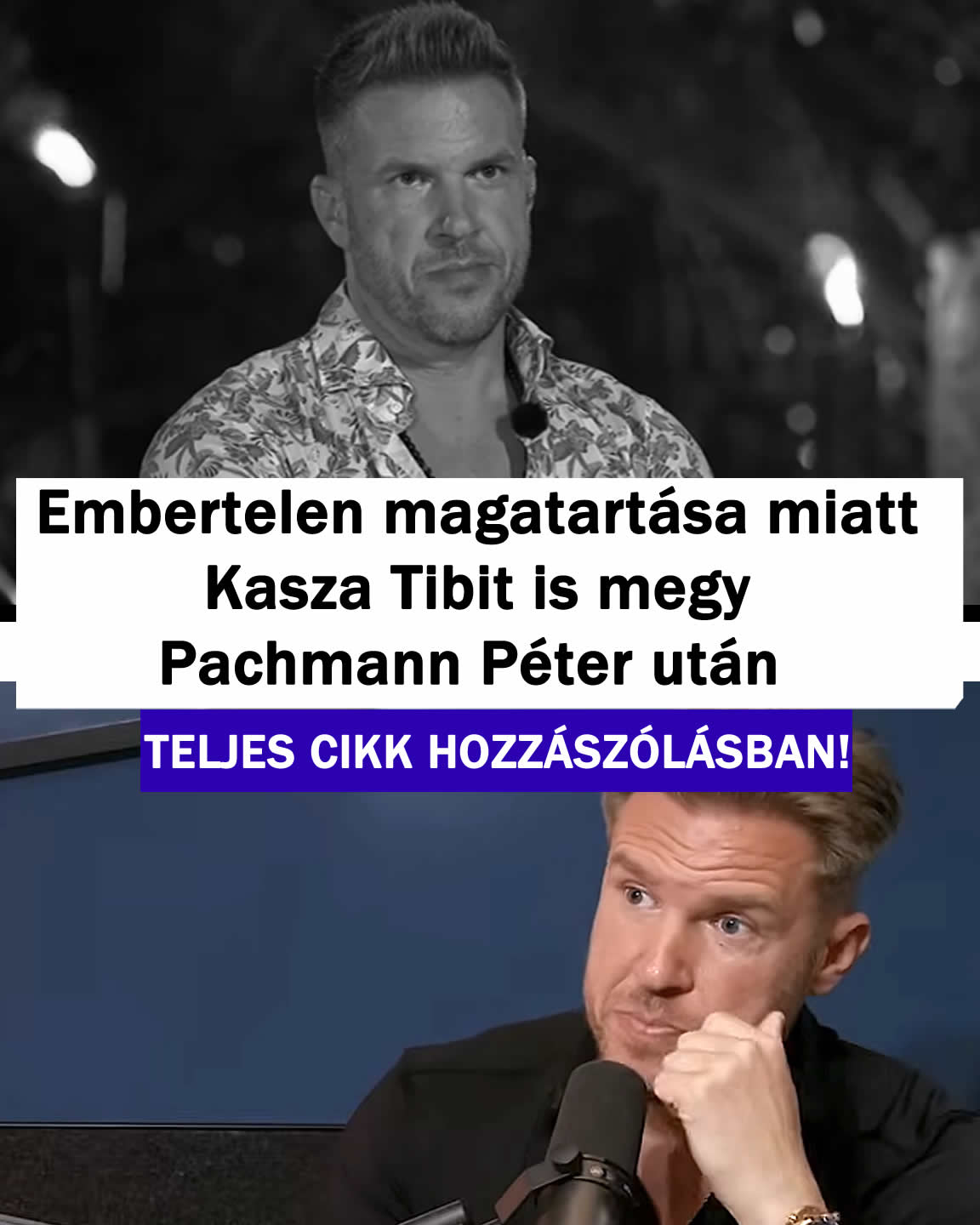 Embertelen magatartása miatt Kasza Tibit elbocsájtották