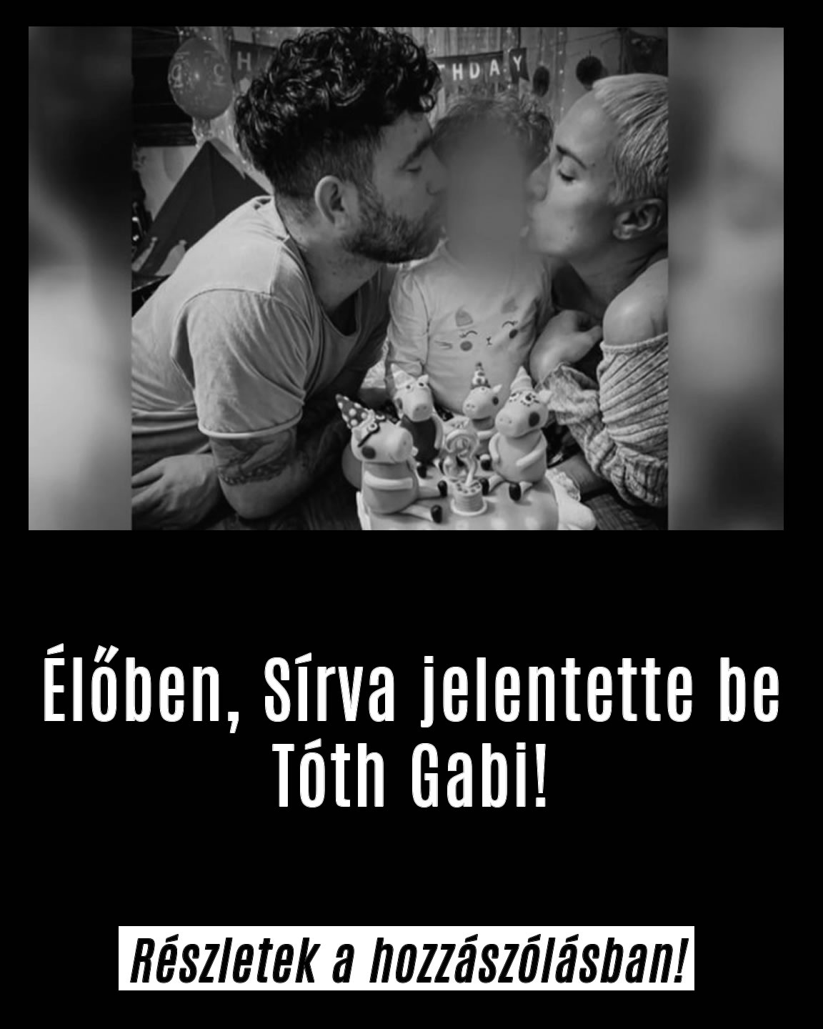 Sírva jelentette be Tóth Gabi
