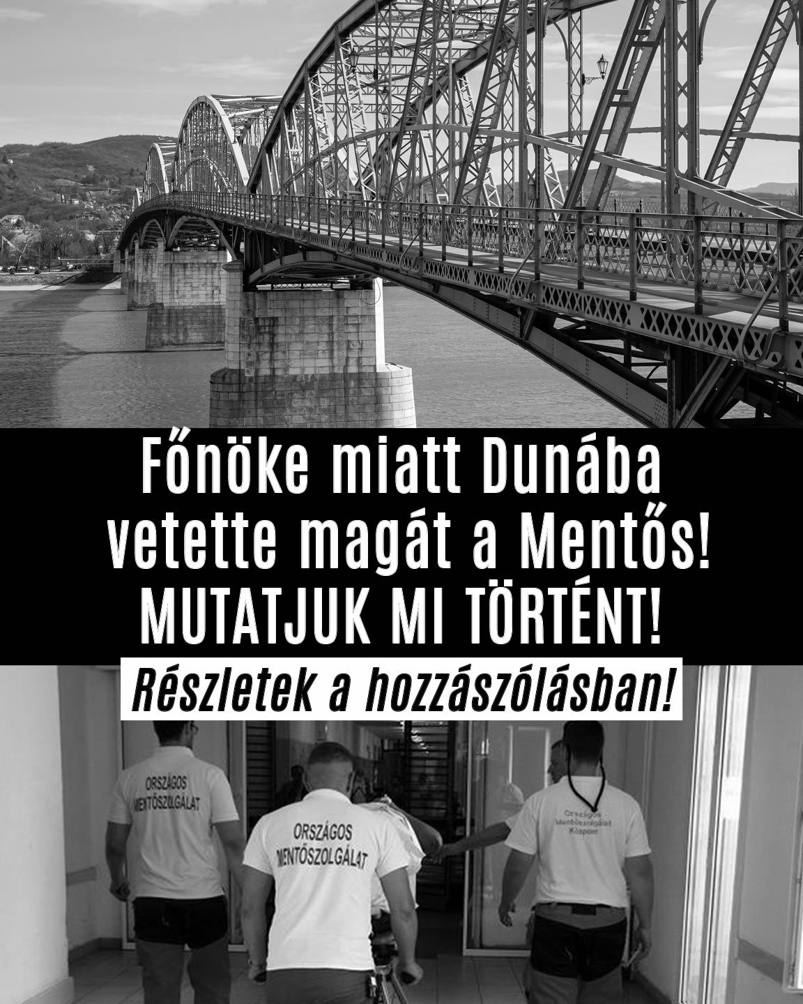 Dunába vetette magát az OMSZ állomásvezetője!