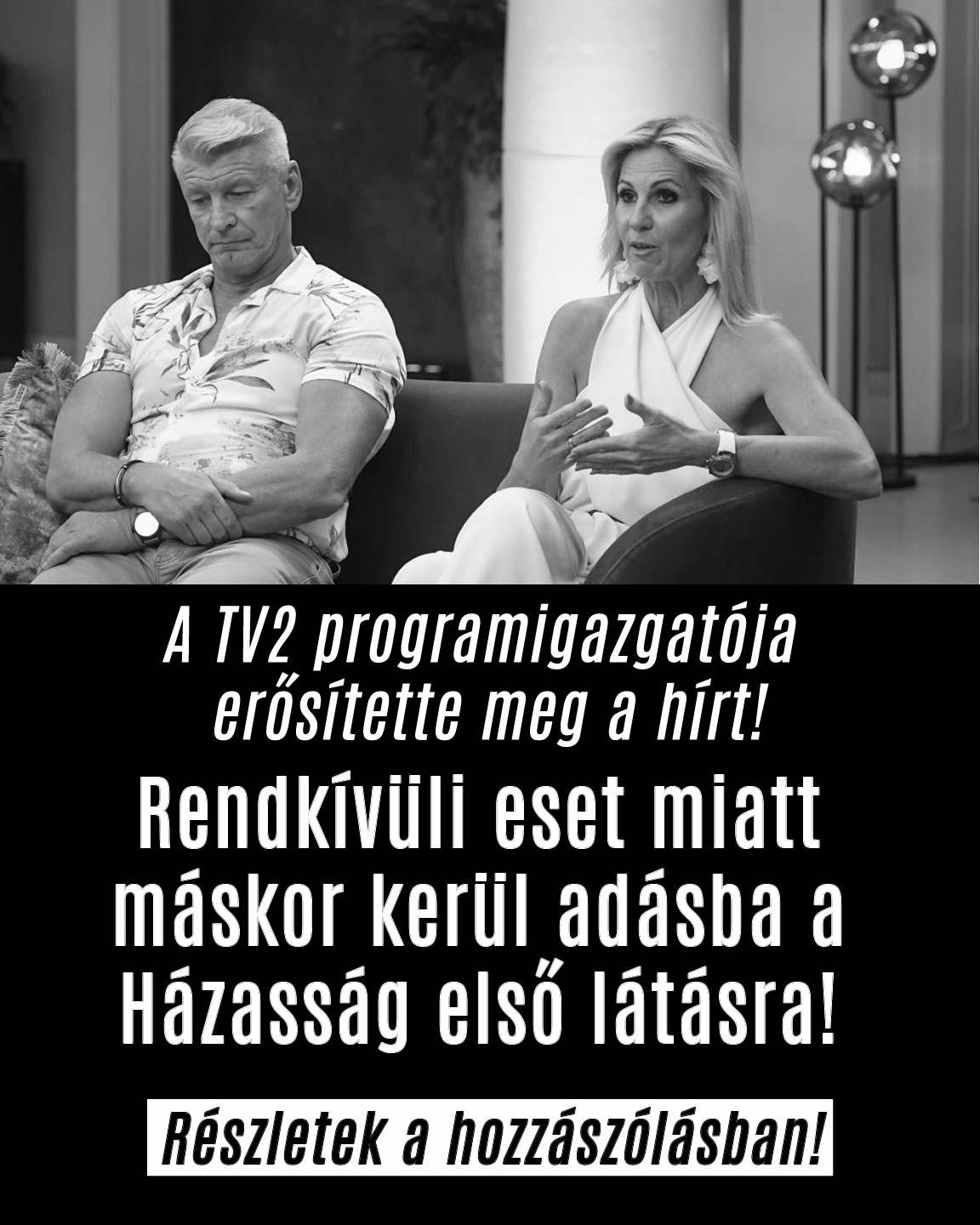 Megint máskor kerül adásba a Házasság első látásra!