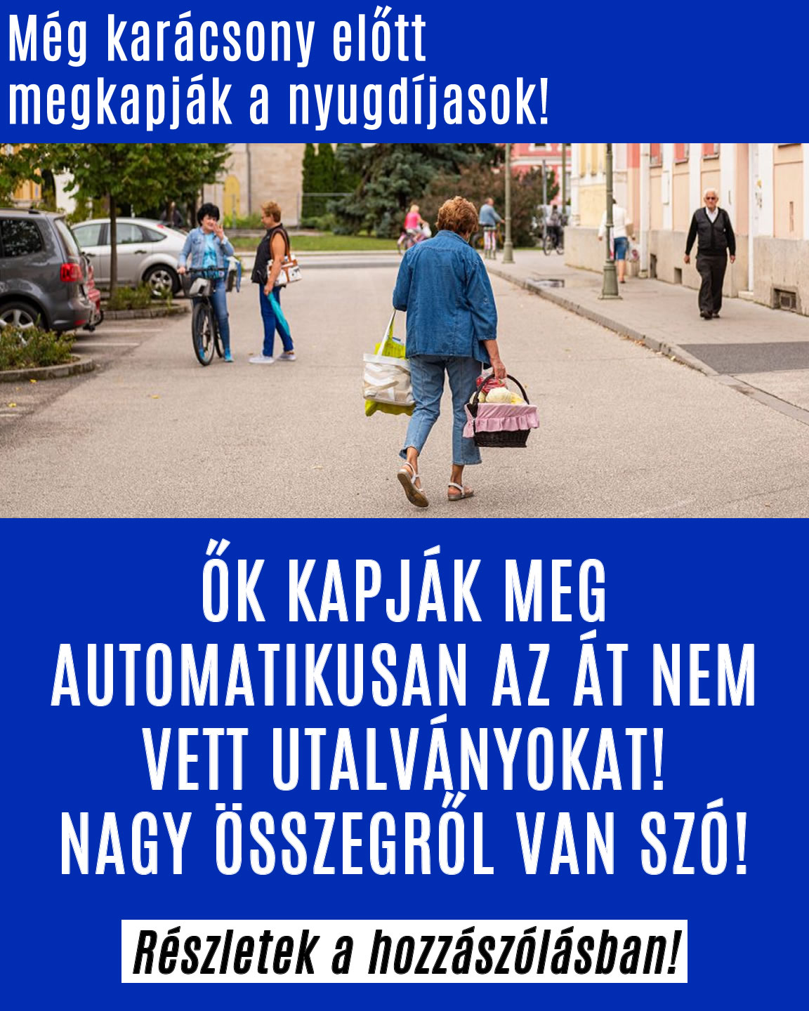 Még karácsony előtt ennyit kapnak a nyugdíjasok!