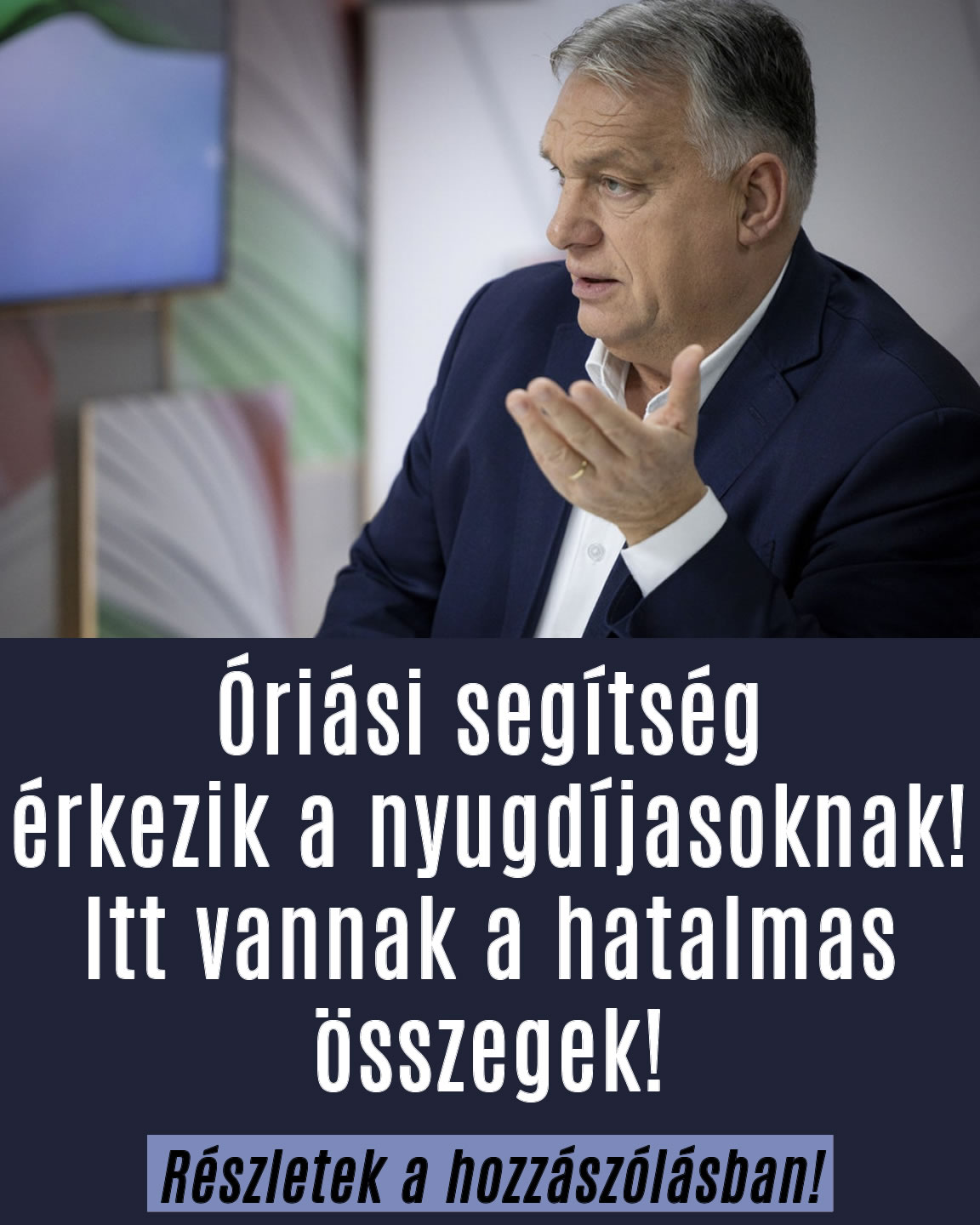 Óriási segítséget kapnak a nyugdíjasok!