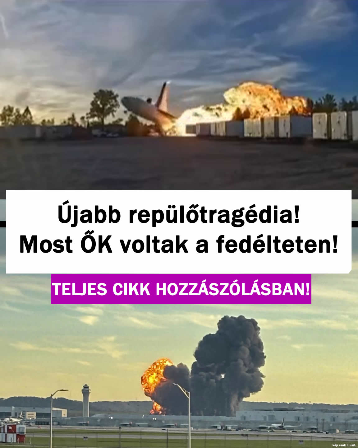 Újabb repülőtragédia! Most ŐK voltak a fedélzeten!