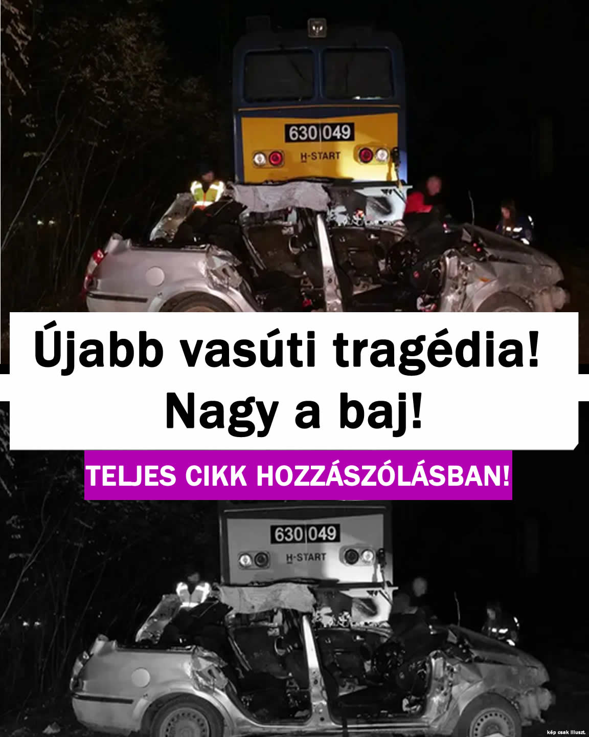 Újabb vasúti tragédia! Nagy a baj!