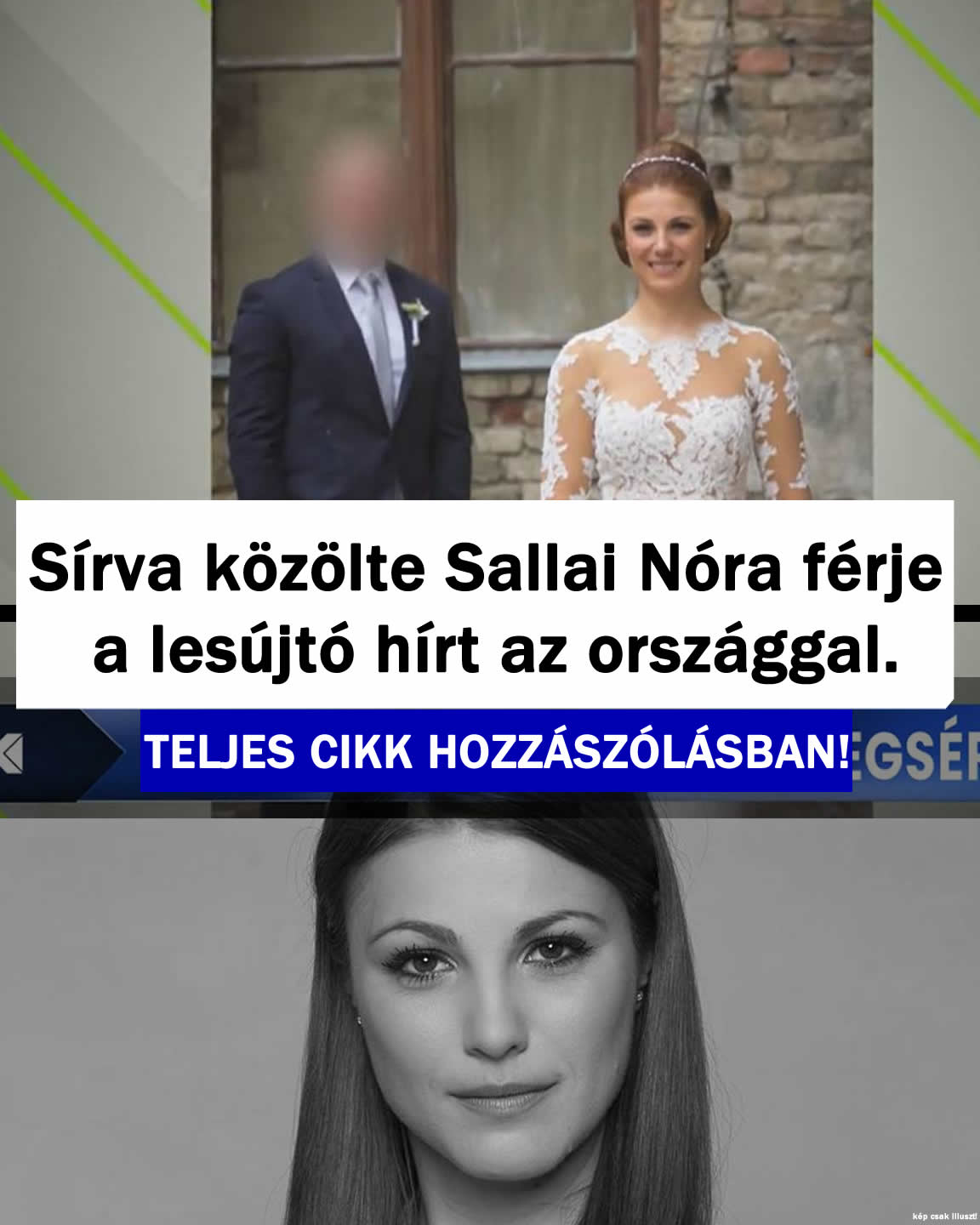 Sírva közölte Sallai Nóra férje az újabb lesújtó hírt
