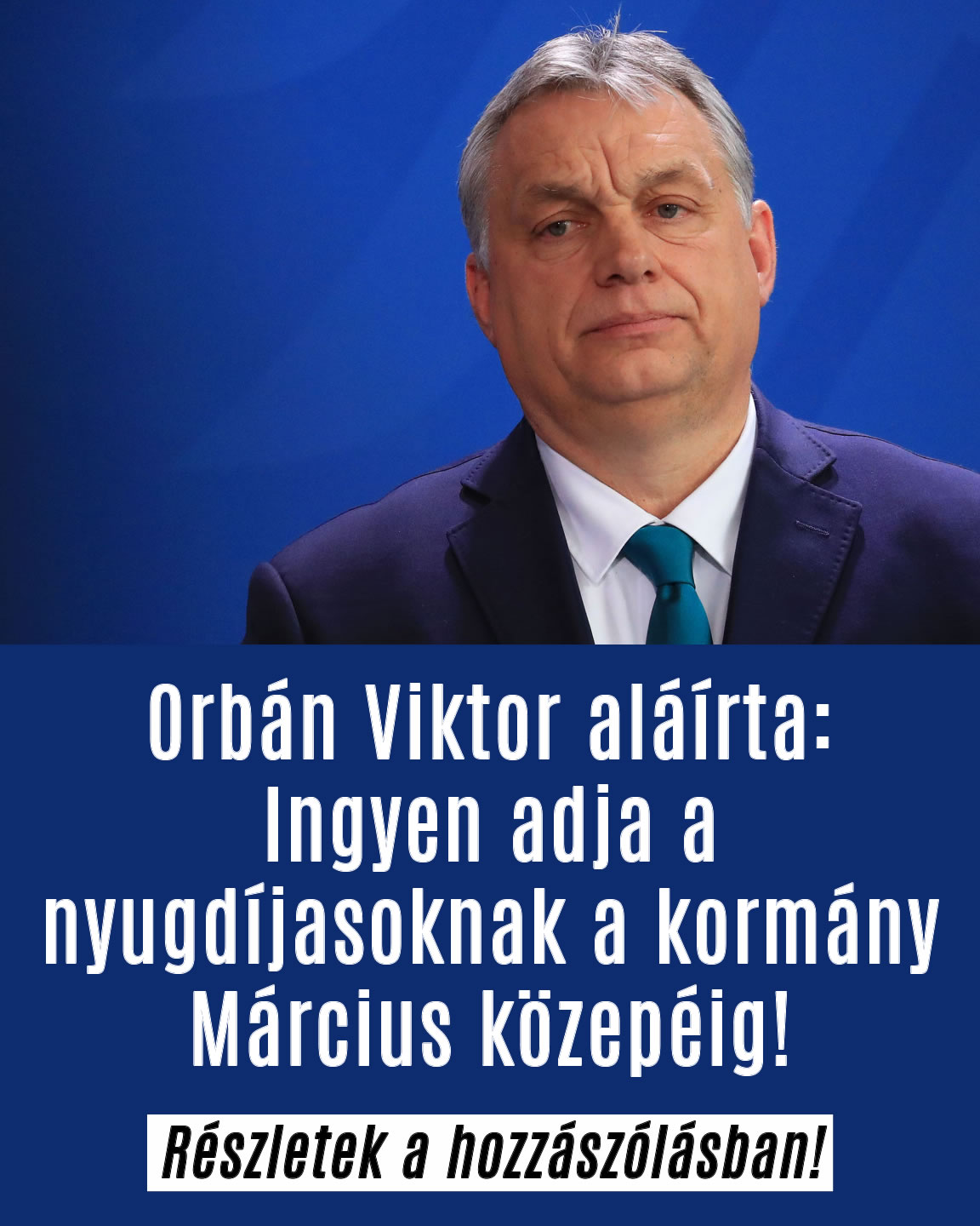 Ingyen adja a nyugdíjasoknak a kormány!