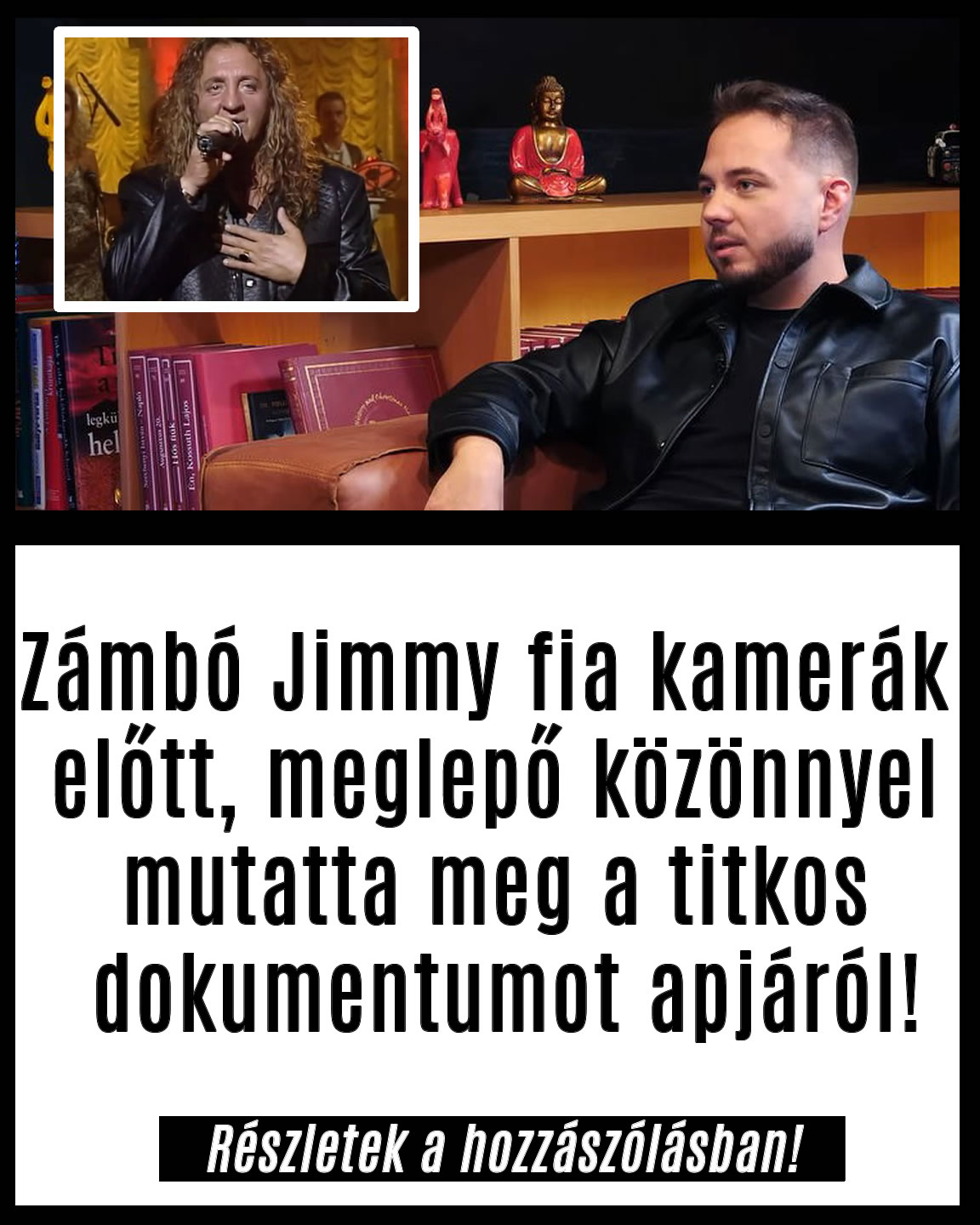Zámbó Jimmy fia megmutatta a titkos dokumentumot!