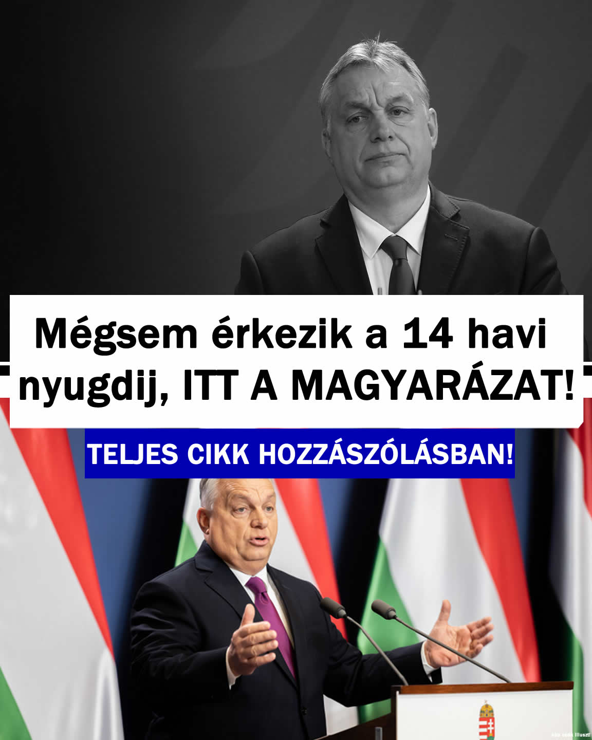 Mégsem érkezik a 14 havi nyugdíj, ITT A MAGYARÁZAT!
