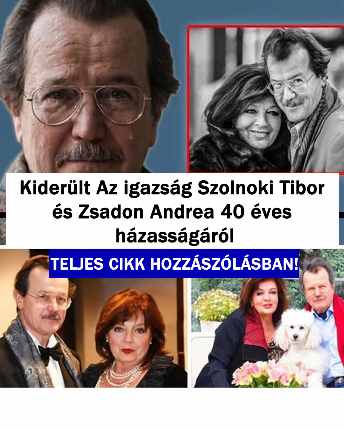 Kiderült az igazság Szolnoki Tibor hazásságáról!