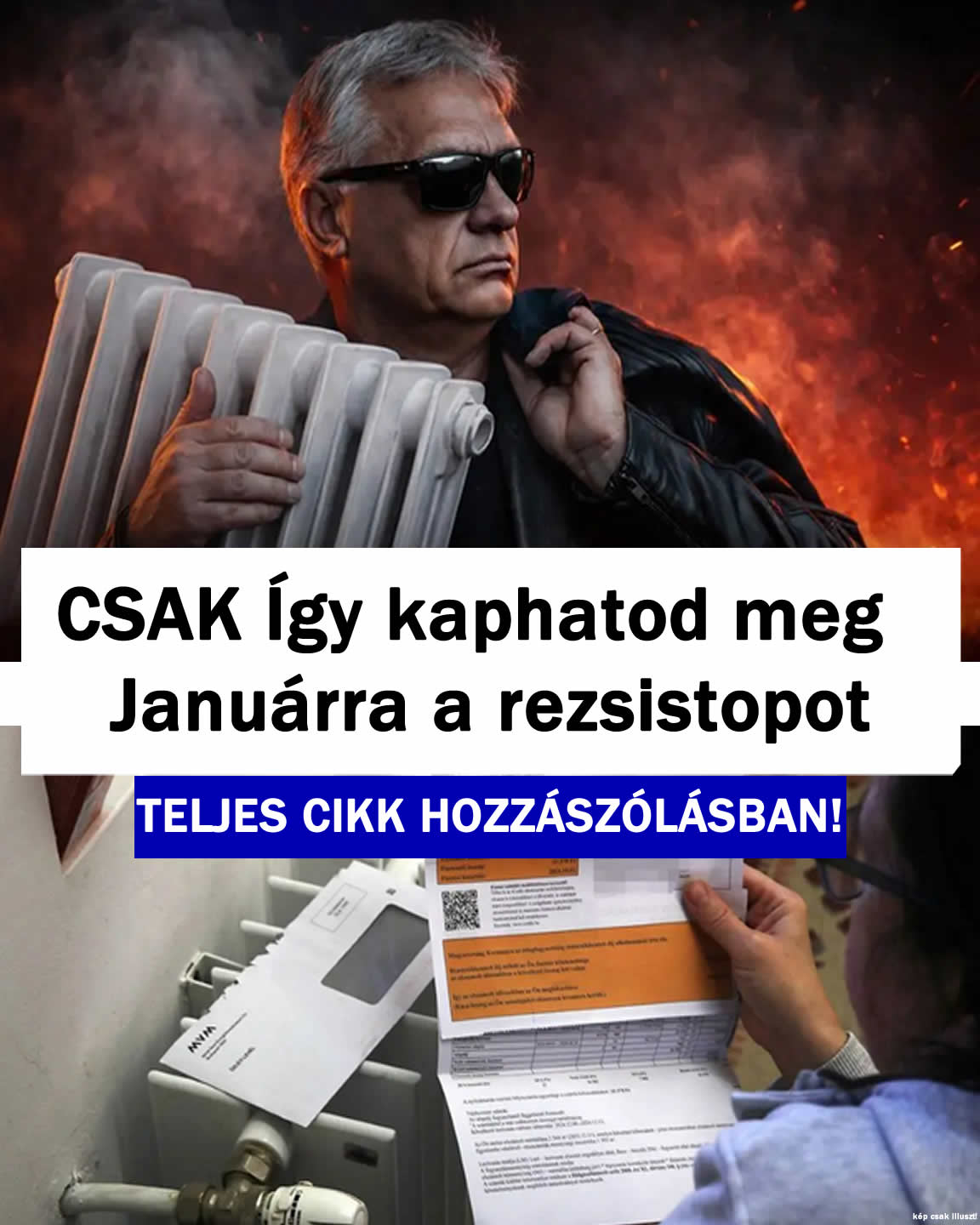 CSAK Így kaphatod meg Januárra a rezsistopot