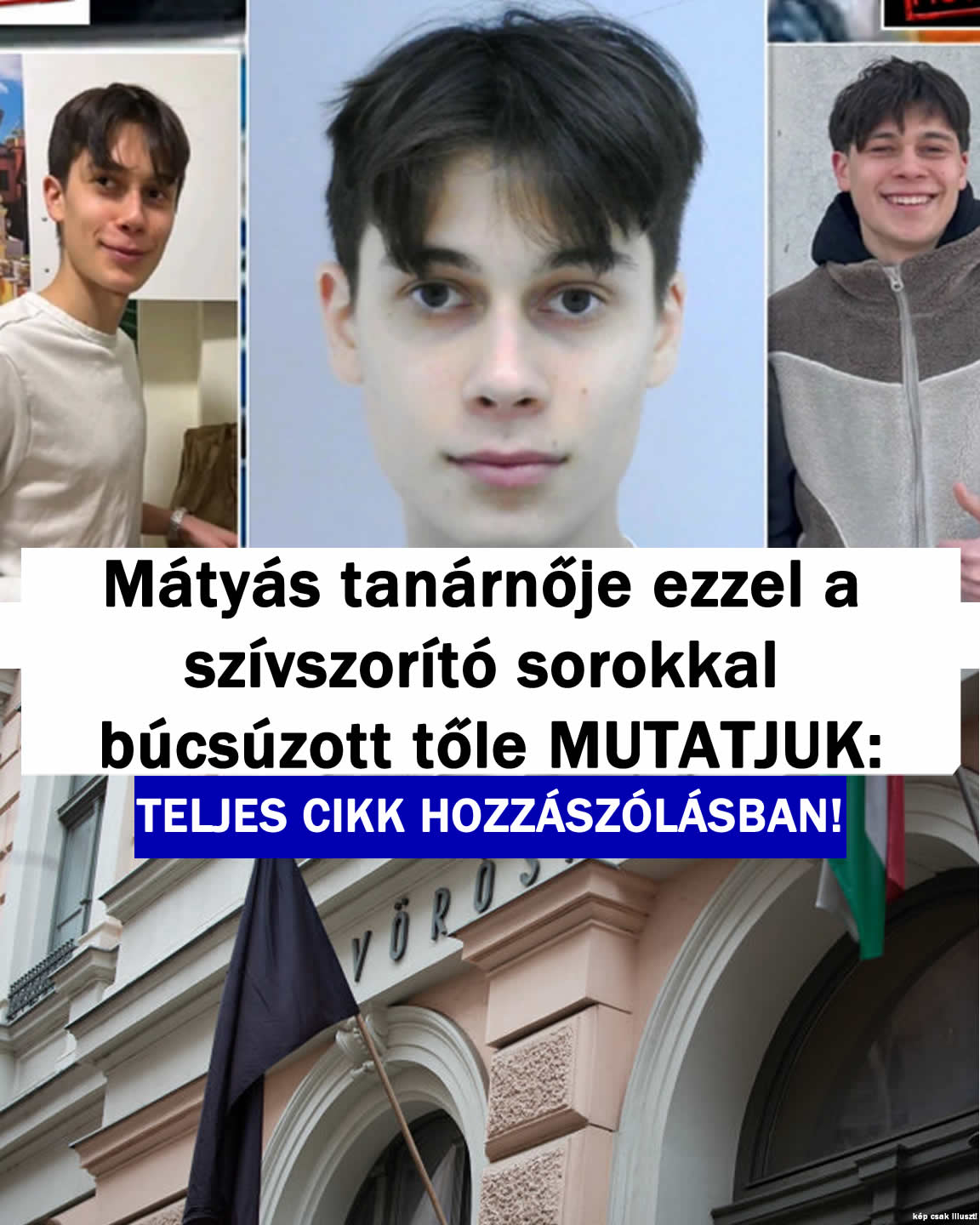 Mátyás tanárja így búcsúzott tőle DRÁMAI