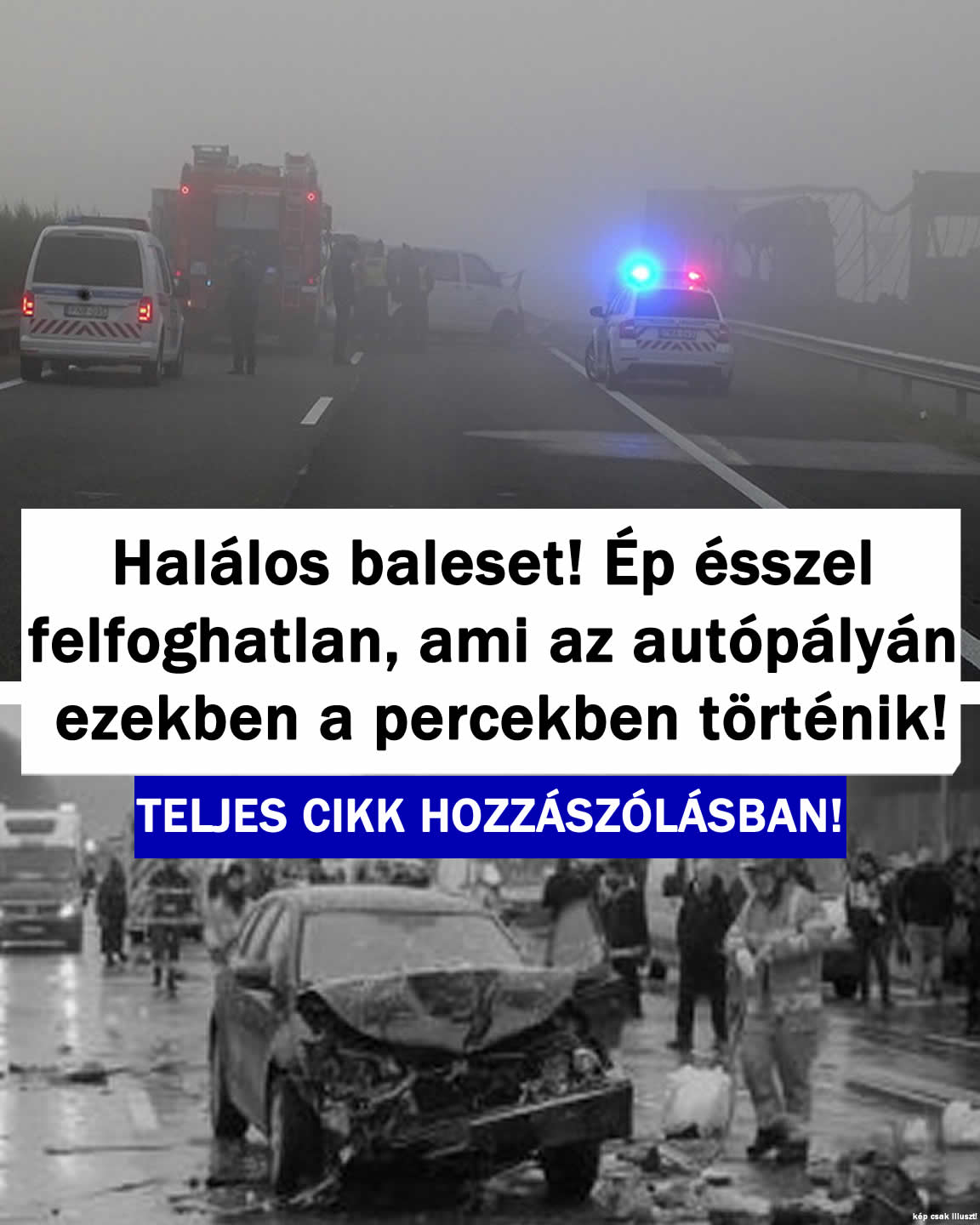 Ha/álos baleset! Ép ésszel felfoghatatlan, ami történt!