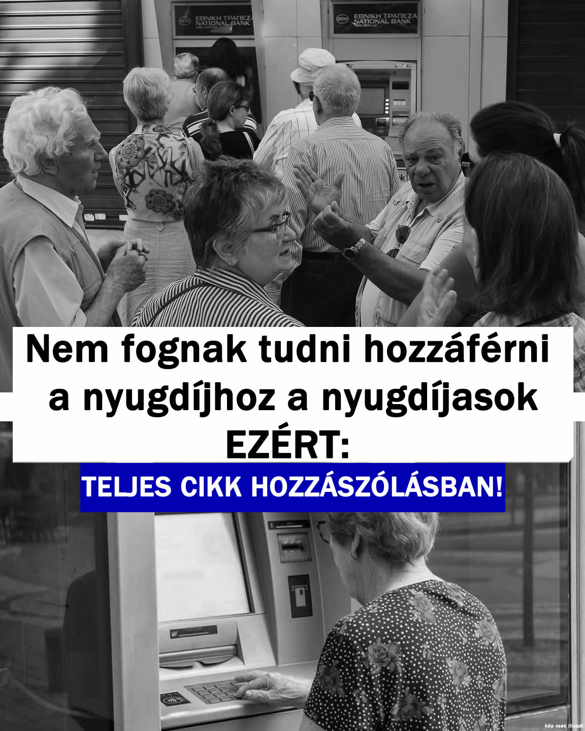 Nem fognak tudni hozzáférni a nyugdíjhoz a nyugdíjasok