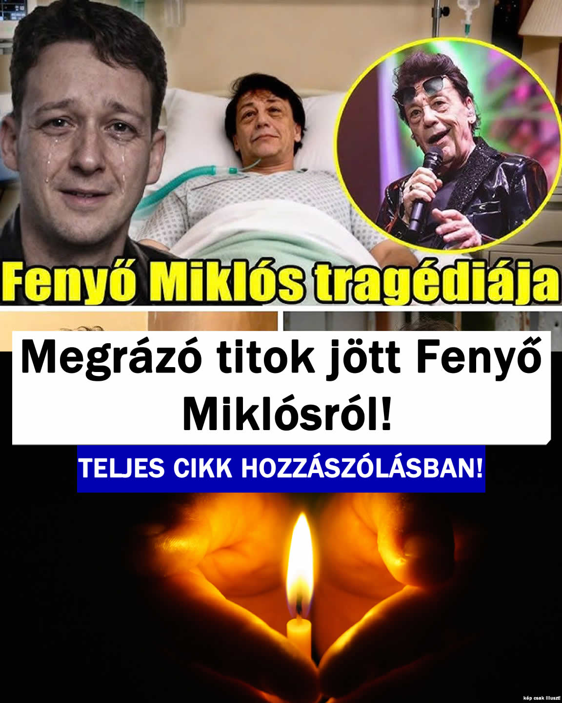 Megrázó titok jött Fenyő Miklósról!