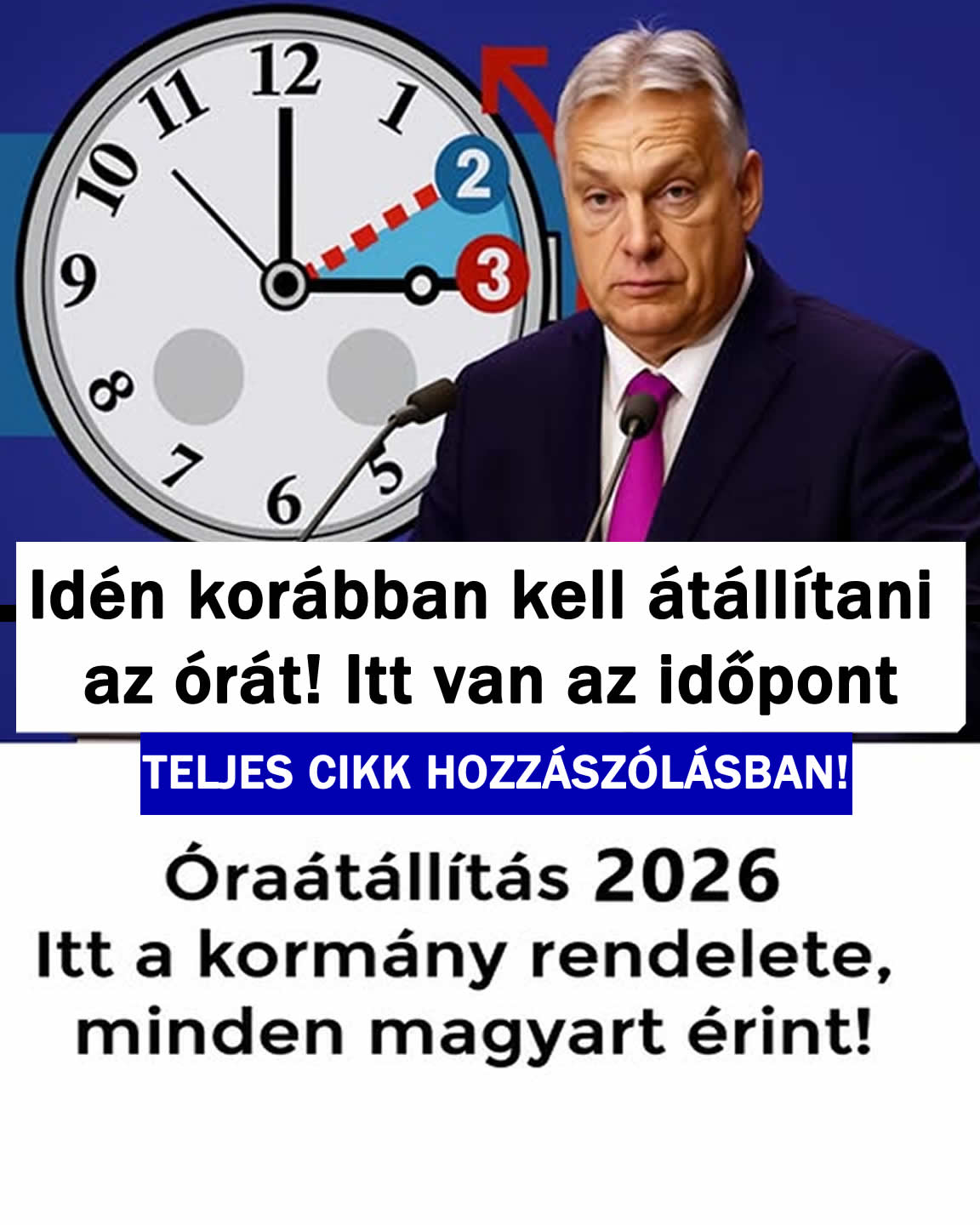 Idén korábban kell átállítani az órát! Itt van az időpont!