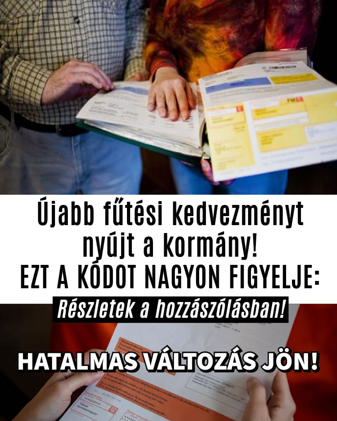 Újabb fűtési kedvezményt nyújt a kormány!