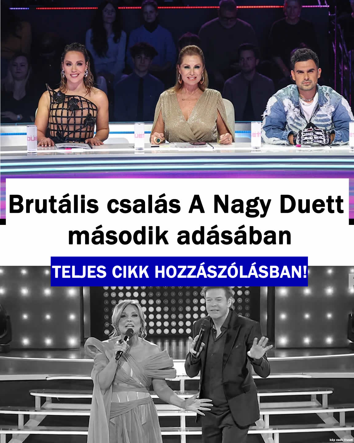 Brutális csalás A Nagy Duett második adásában