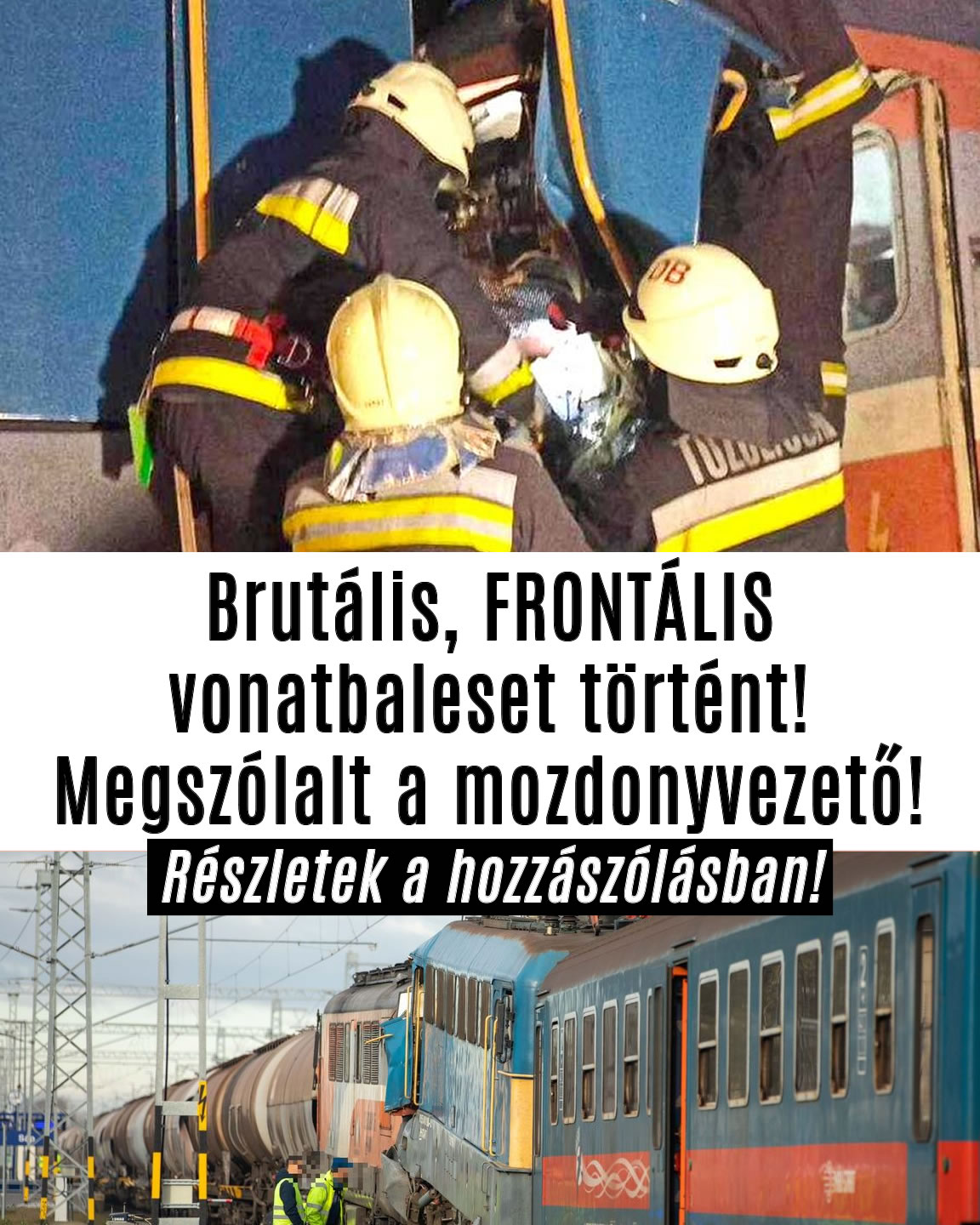 Brutális vonatbaleset