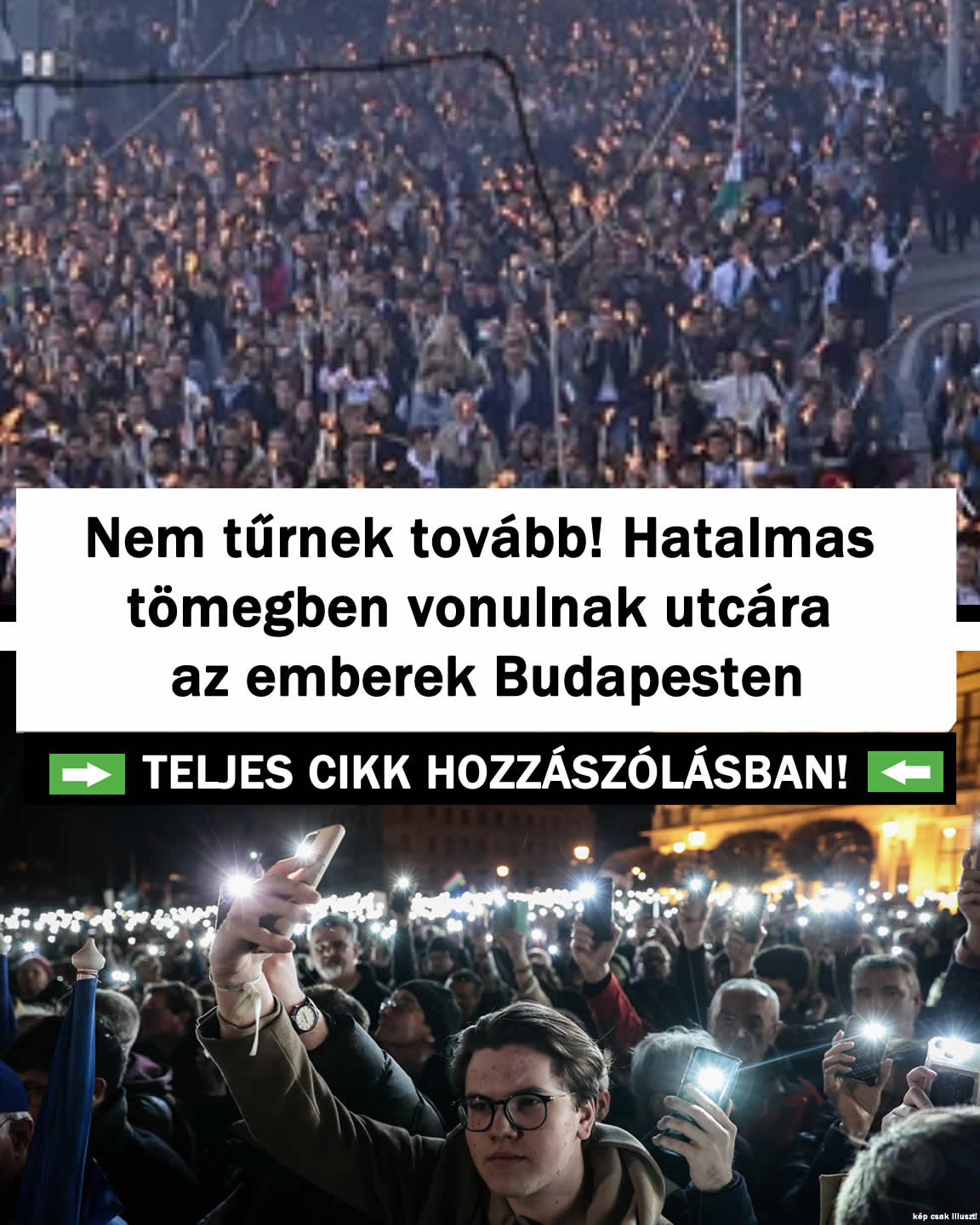 Nem tűrnek tovább! Hatalmas tömegben vonulnak
