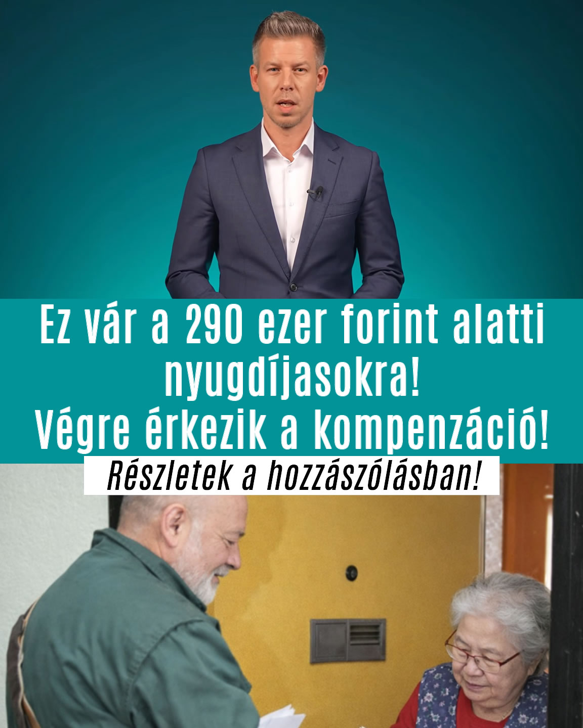 Ez vár a 290 ezer forint alatti nyugdíjasokra!