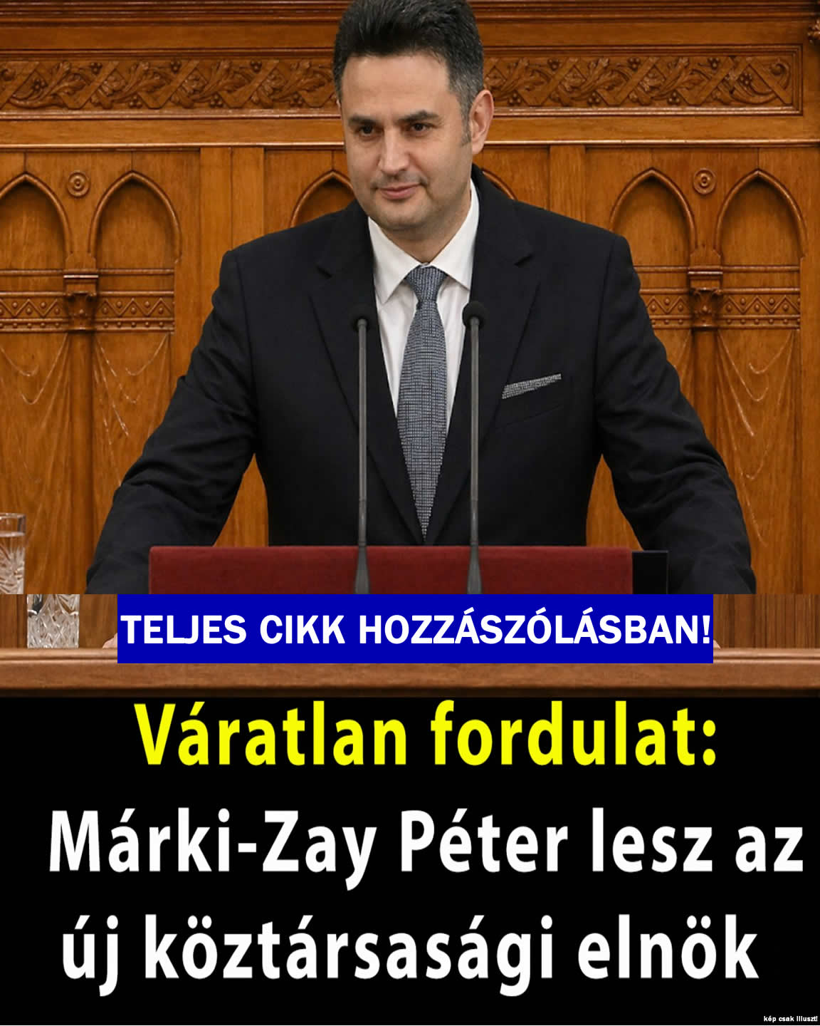 Váratlan fordulat: Márki-Zay Péter lesz az új köztársasági elnök