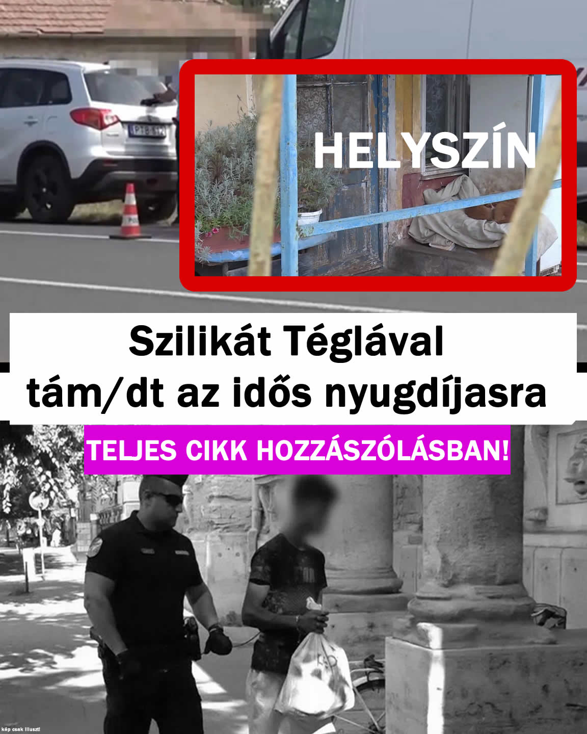 Szilikát téglával ve/te agy/n a nyugdíjast – öccse vé/ig nézte!