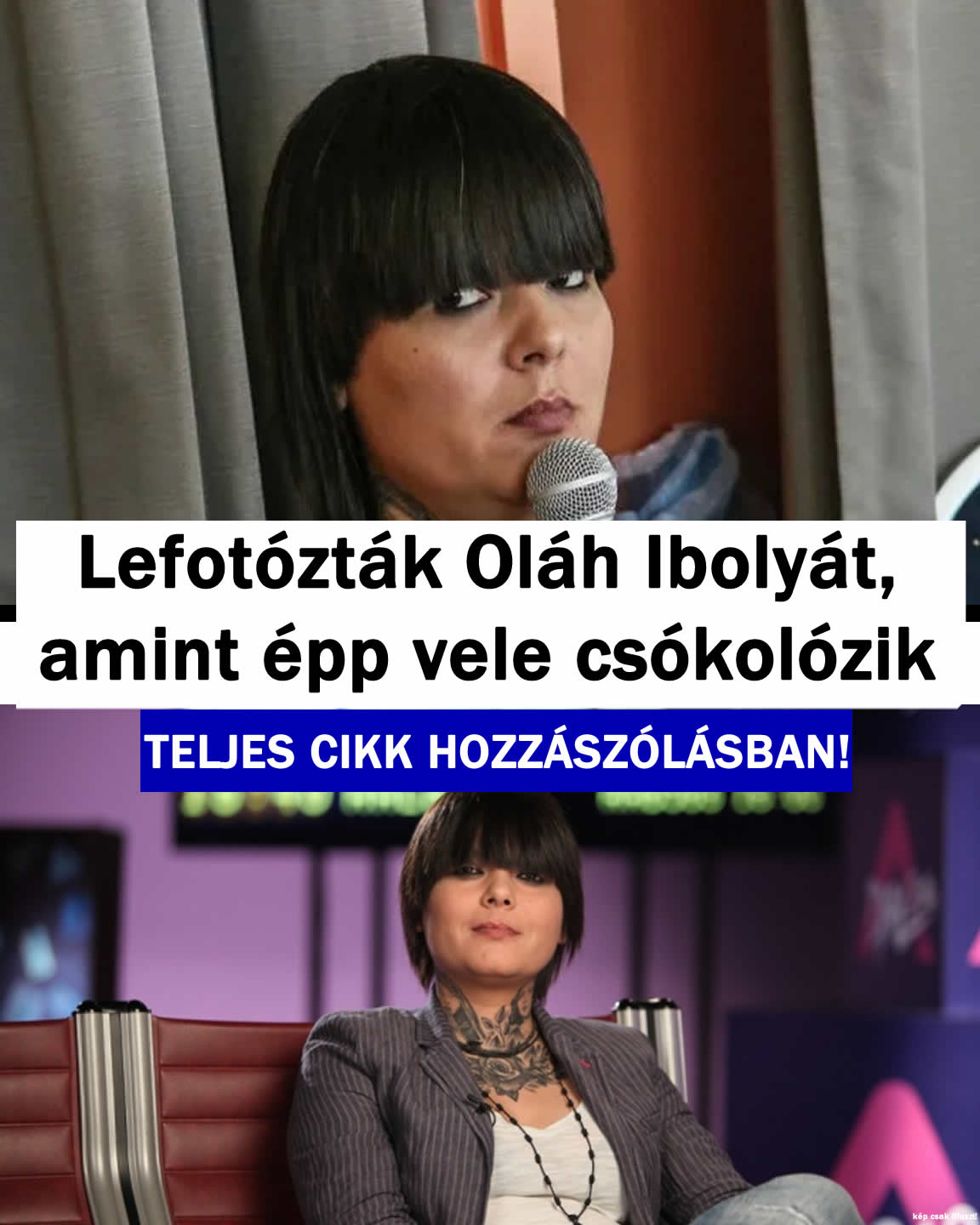 Lefotózták Oláh Ibolyát, amint épp vele cs/kolózik