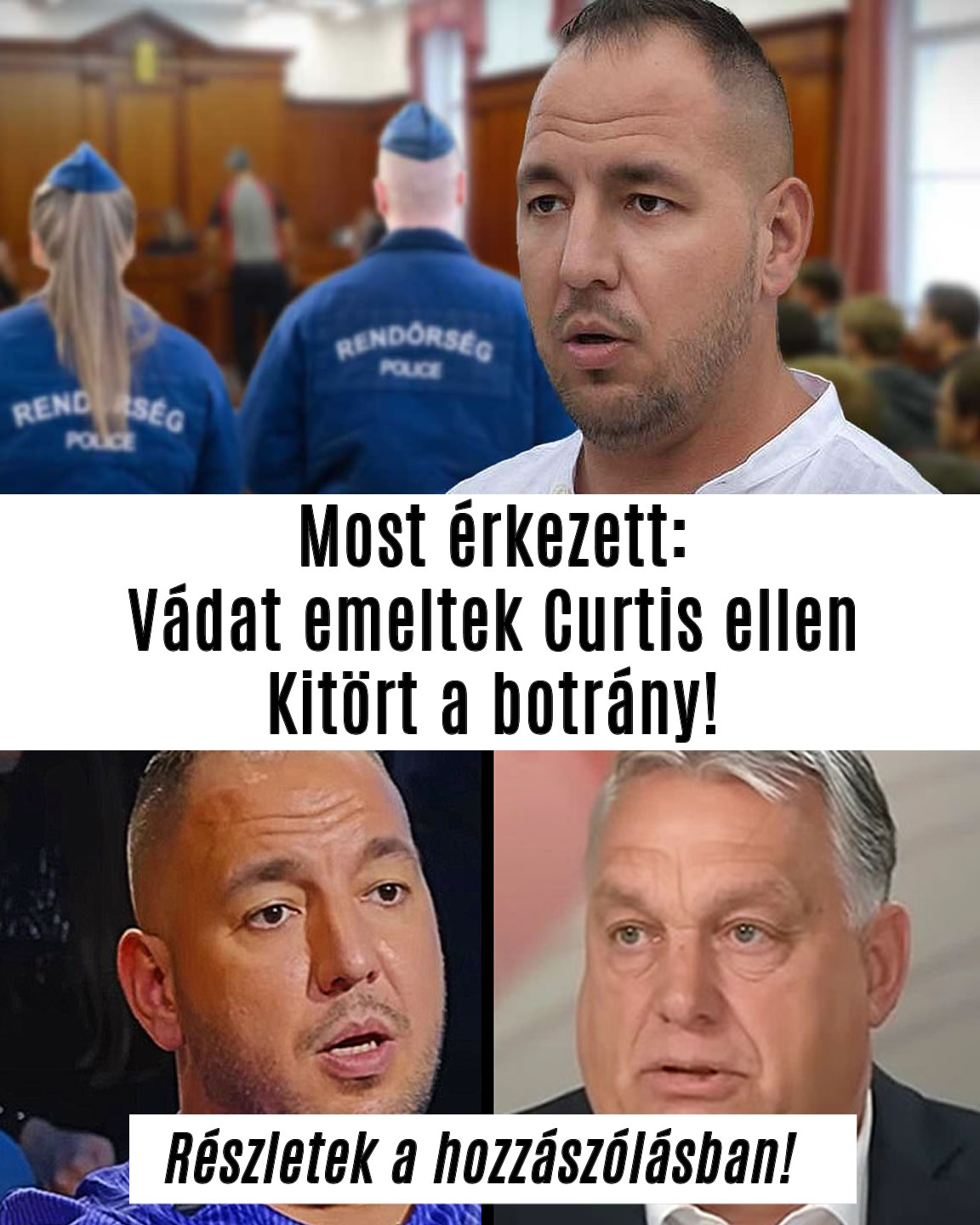 Vádat emeltek Curtis ellen