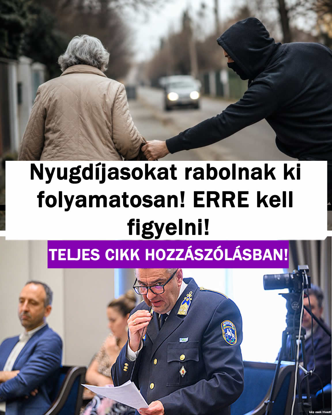 Nyugdíjasokat rabolnak ki! ERRE kell figyelni!